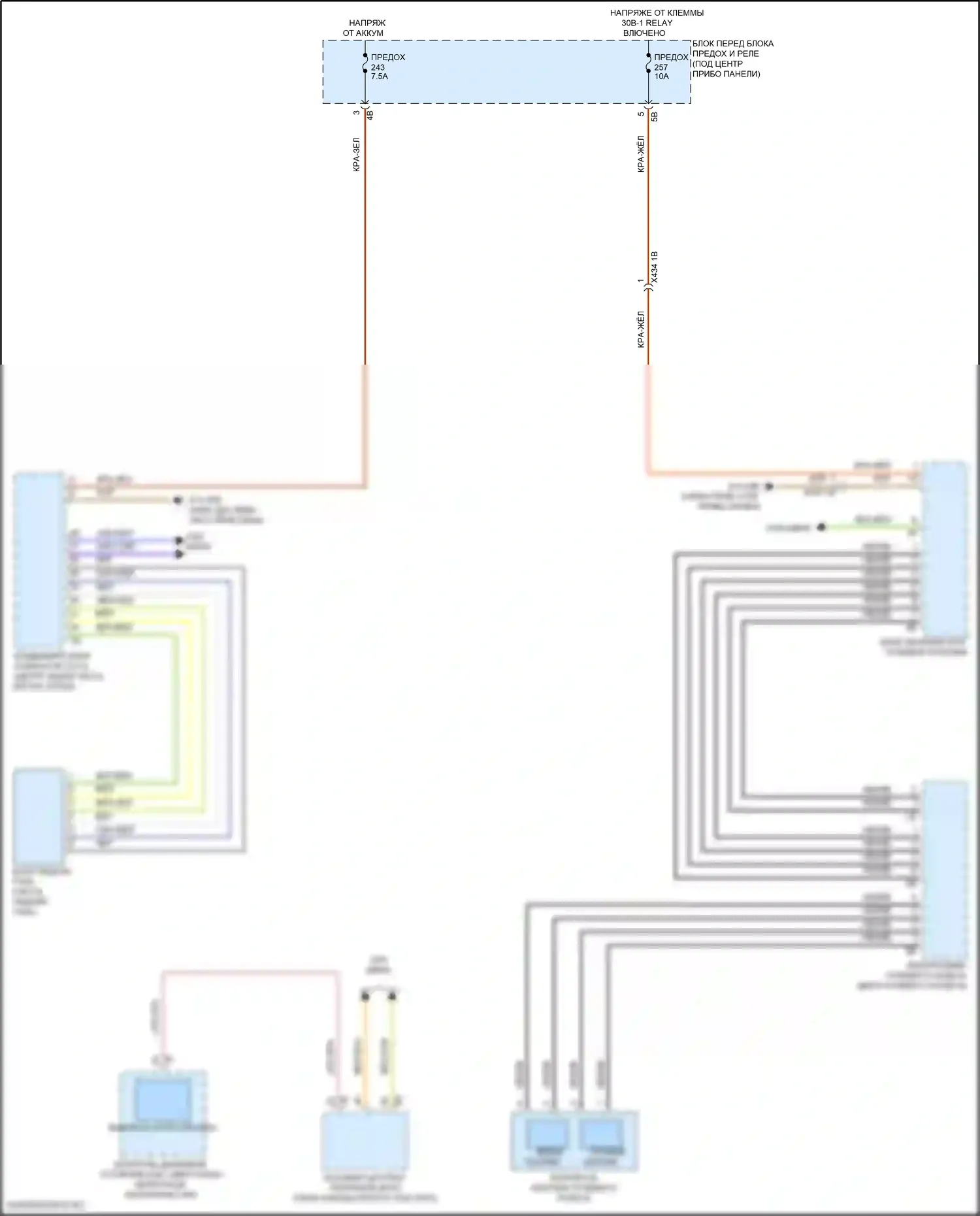 iX BMW i20 (2021-2024): Электросхема круиз-контроля 