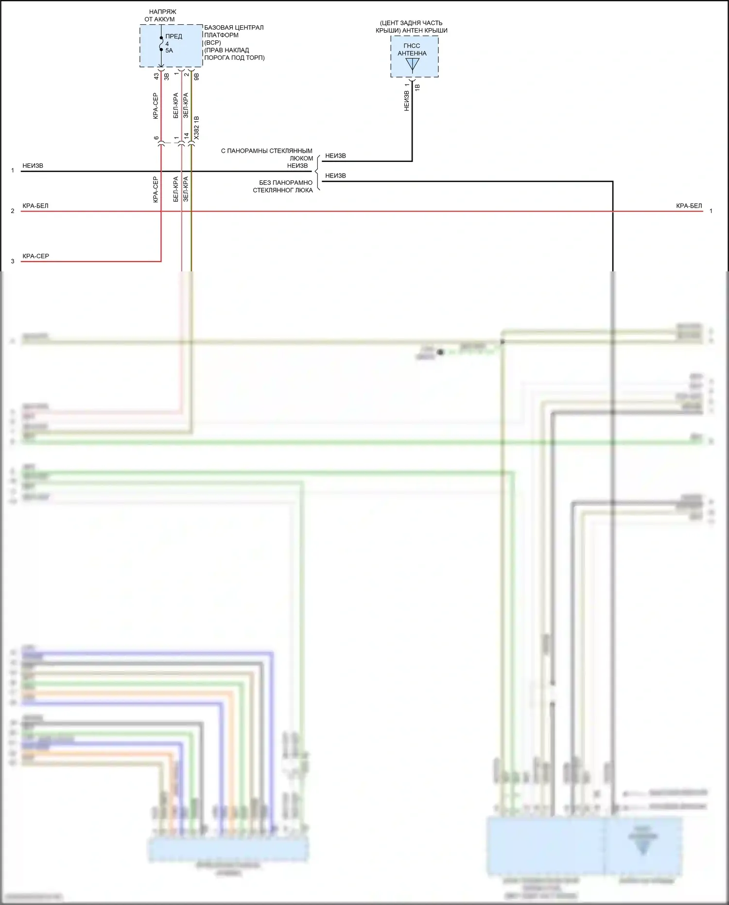 iX BMW i20 (2021-2024): Электросхема радиосистемы, высокий уровень (3 из 8) 