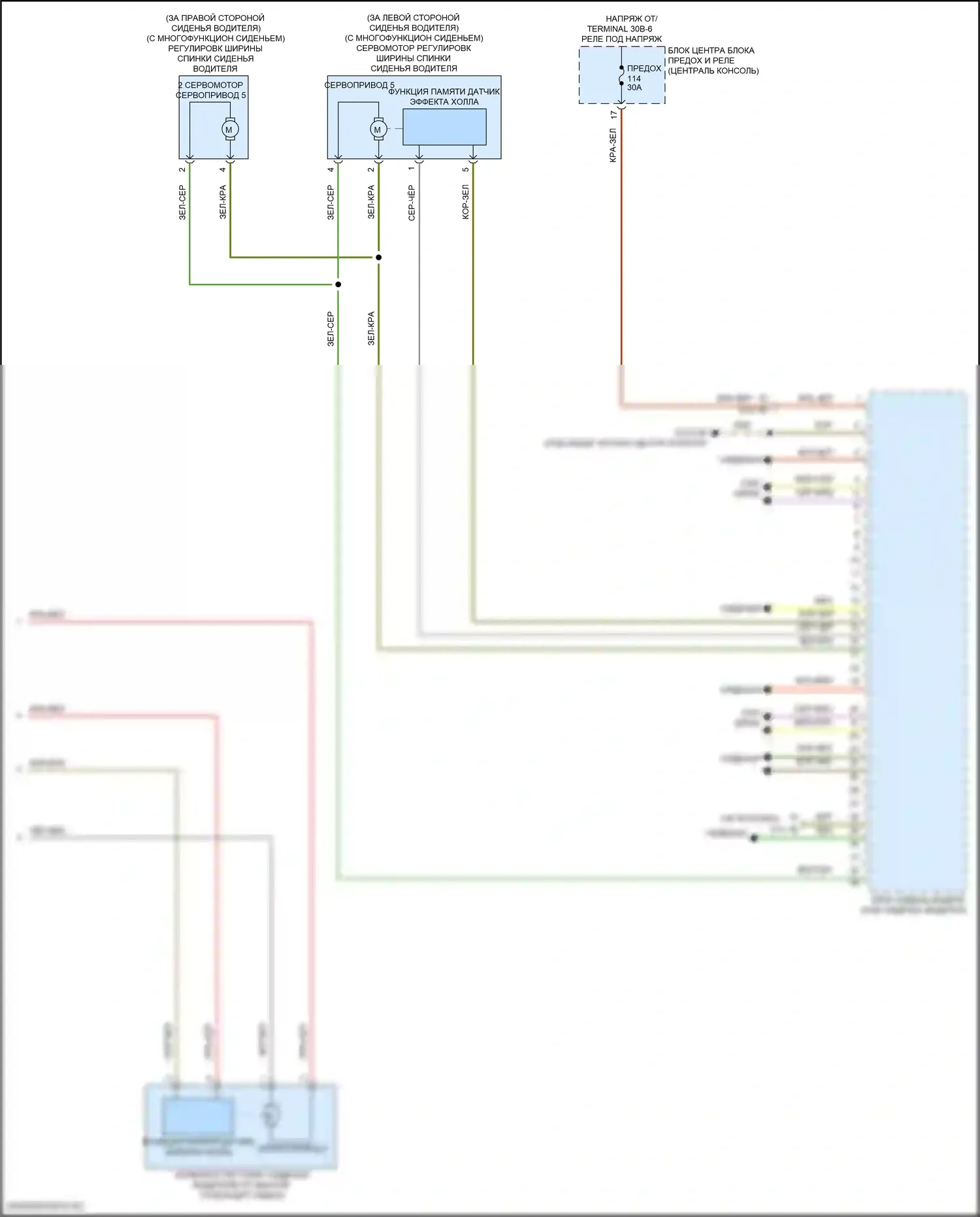 iX BMW i20 (2021-2024): Электросхема сиденья памяти водителя (2 из 2) 