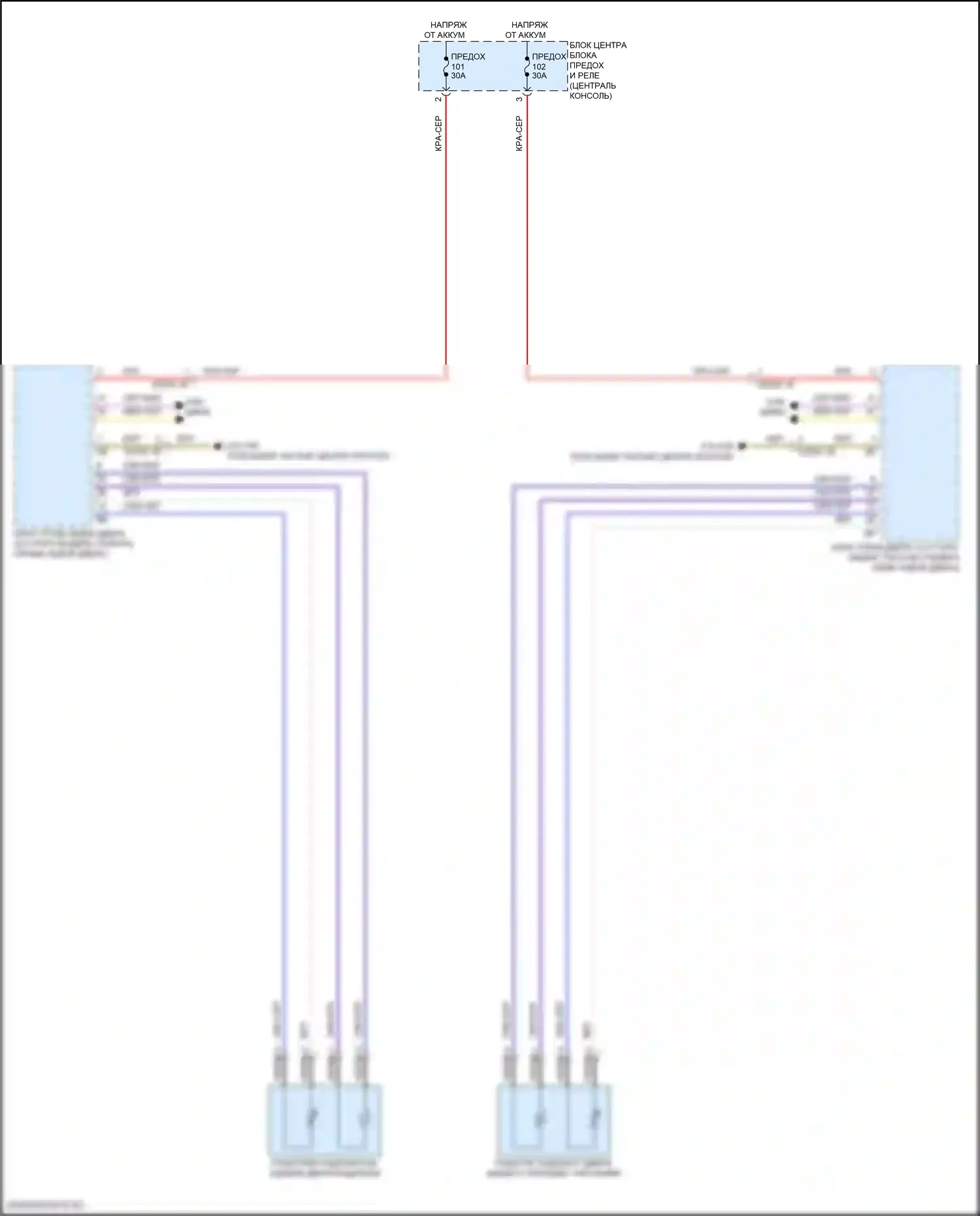 iX BMW i20 (2021-2024): Электросхема подогрева заднего подлокотника 