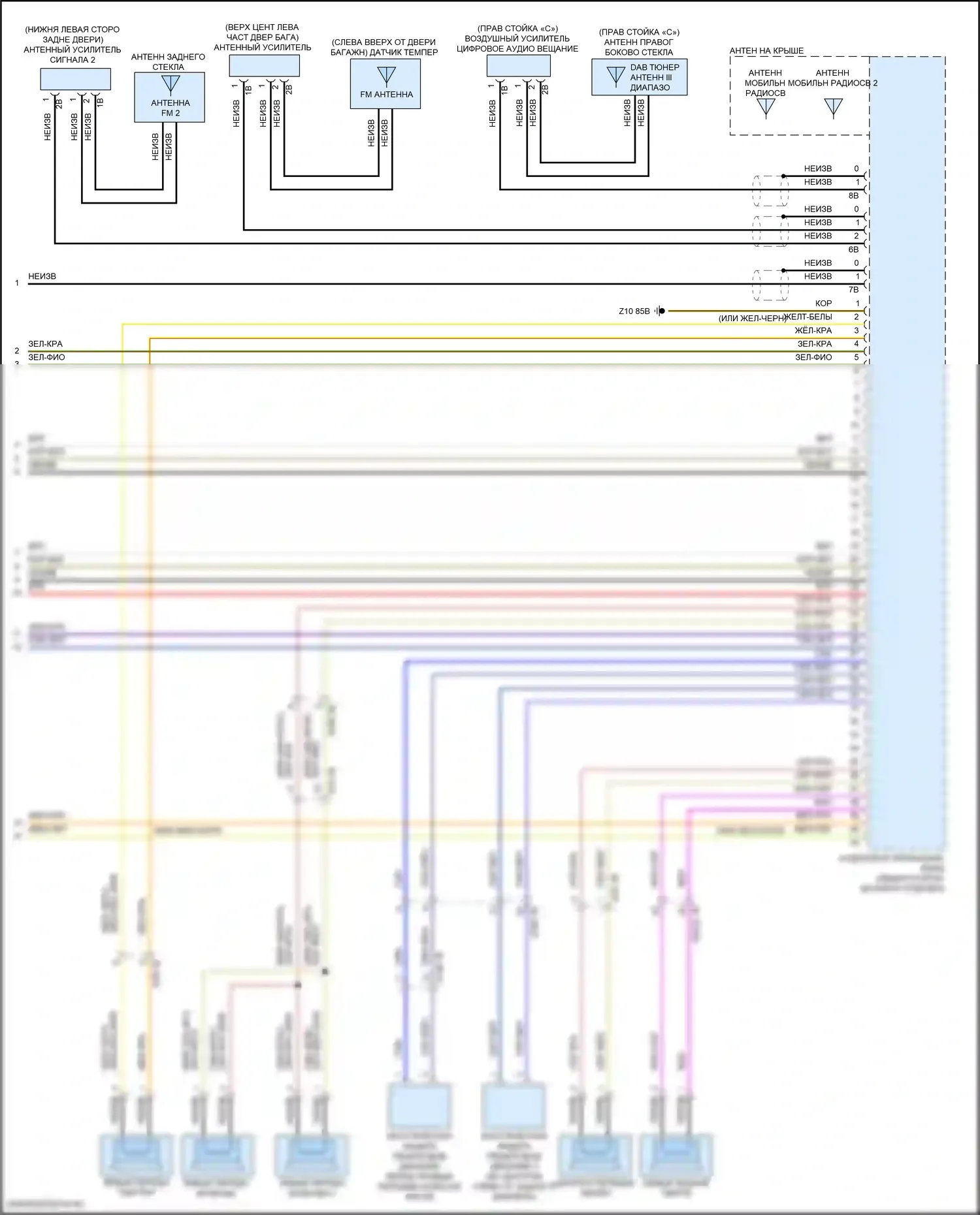 iX BMW i20 (2021-2024): Электросхема навигации, высокий уровень (8 из 8) 