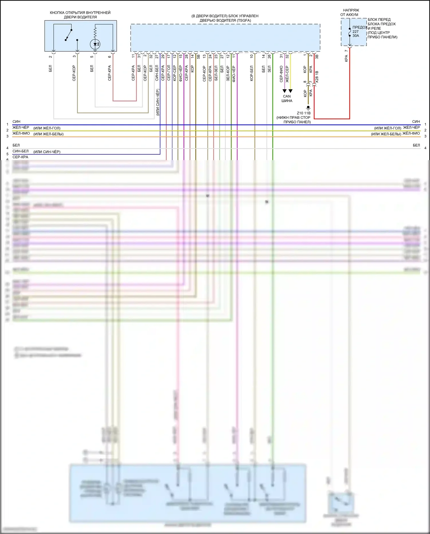 iX BMW i20 (2021-2024): Электросхема центрального замка (5 из 7) 