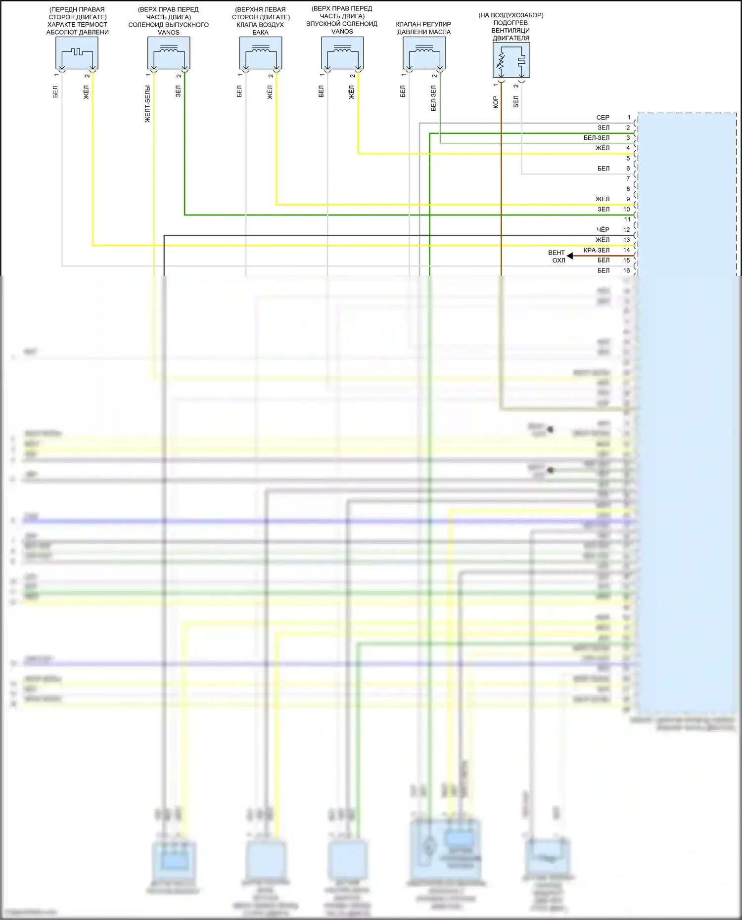M2 BMW F87 рестайлинг (2017-2021): Электросхема двигателя 3.0л турбо (5 из 5) 