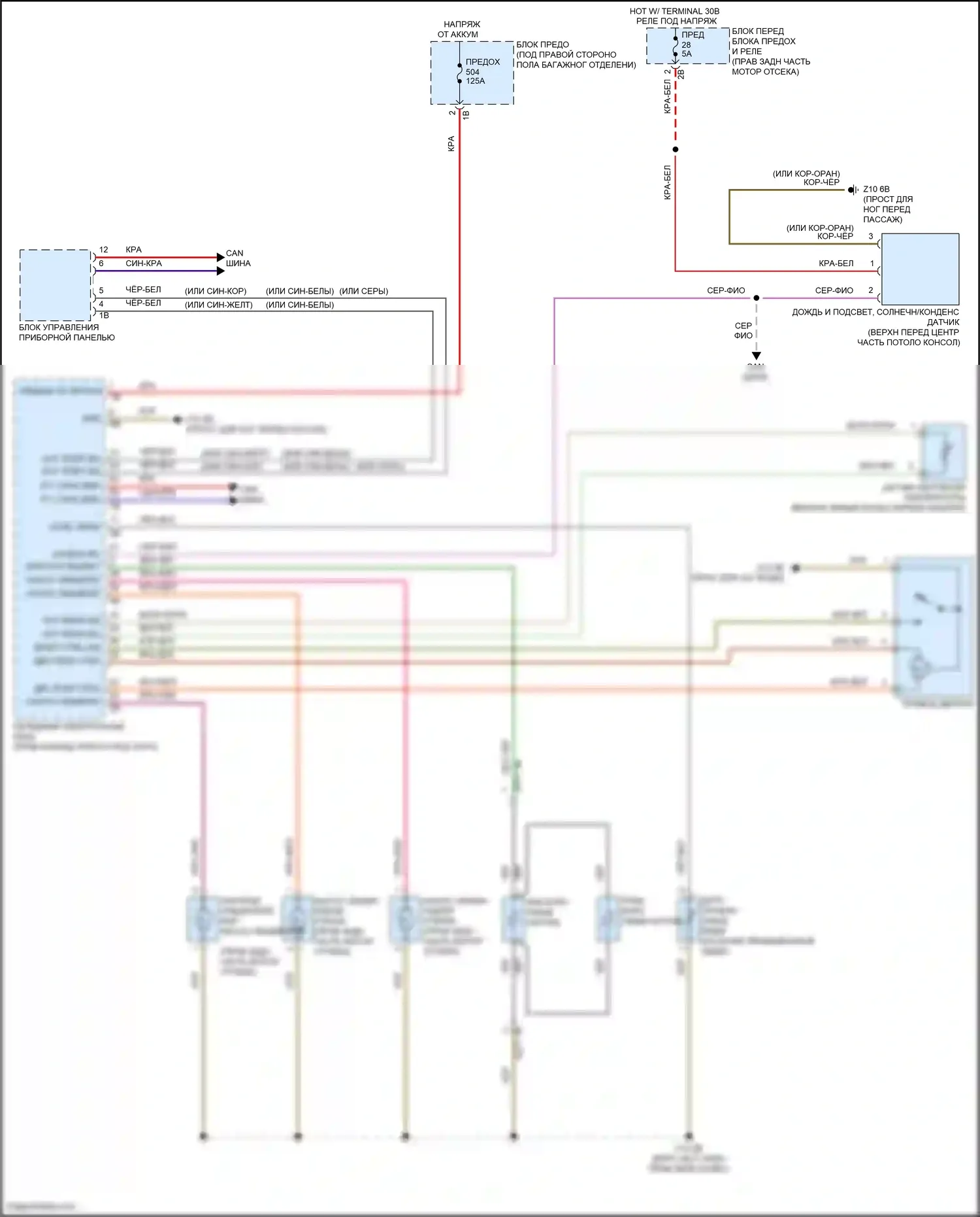 M2 BMW F87 рестайлинг (2017-2021): Дворники и омыватели электросхема 