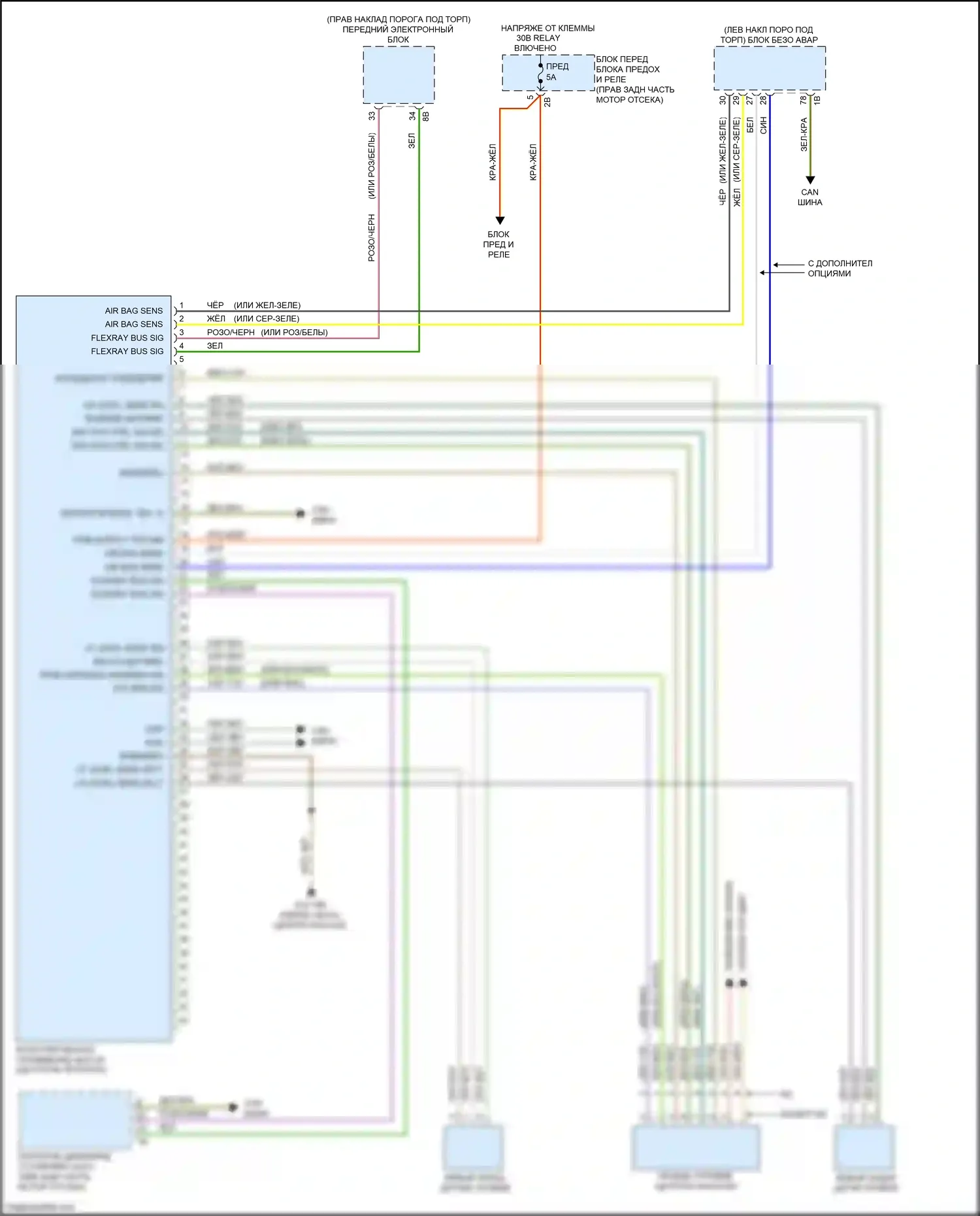 M2 BMW F87 рестайлинг (2017-2021): Электросхема пневмоподвески 