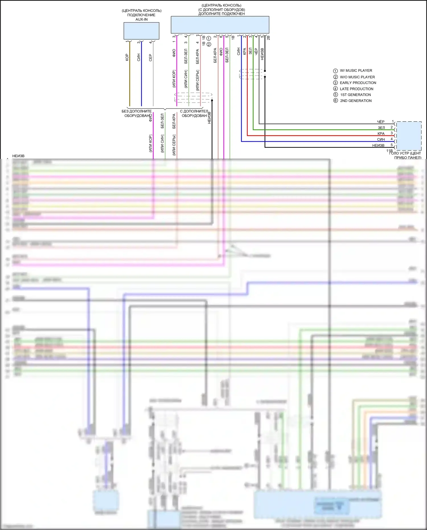 M2 BMW F87 рестайлинг (2017-2021): Hifi электросхема магнитолы, с активным звуковым оформлением (3 из 6) 