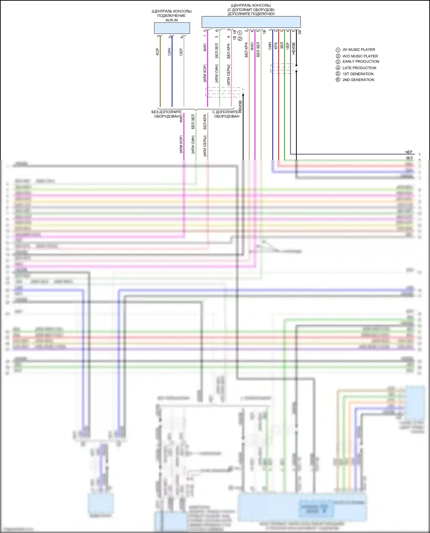 M2 BMW F87 рестайлинг (2017-2021): Электросхема навигации, без hifi магнитолы, с активным звуковым оформлением (3 из 5) 