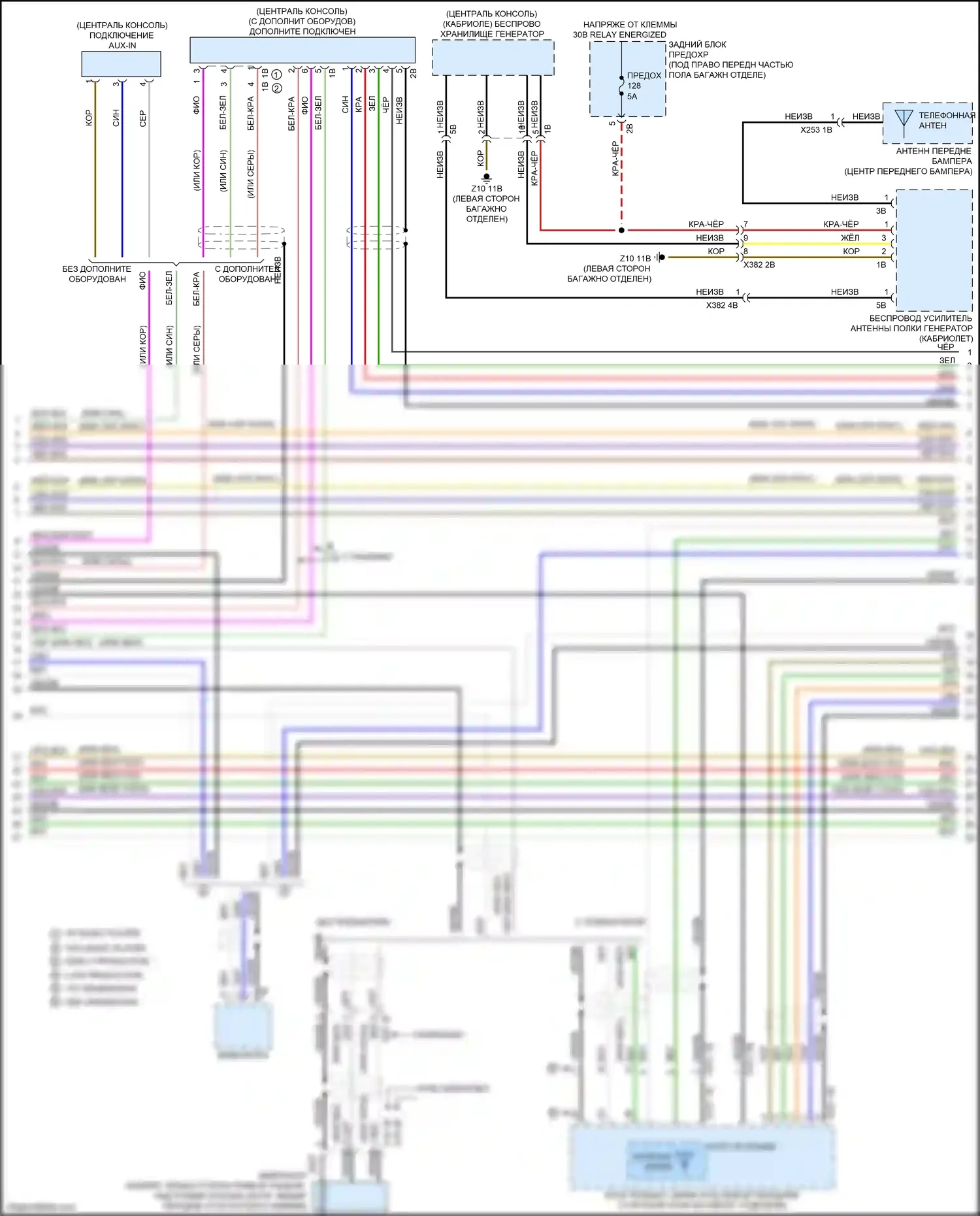 M2 BMW F87 рестайлинг (2017-2021): Электросхема навигации, без магнитолы hifi и активного звукового оформления (3 из 4) 