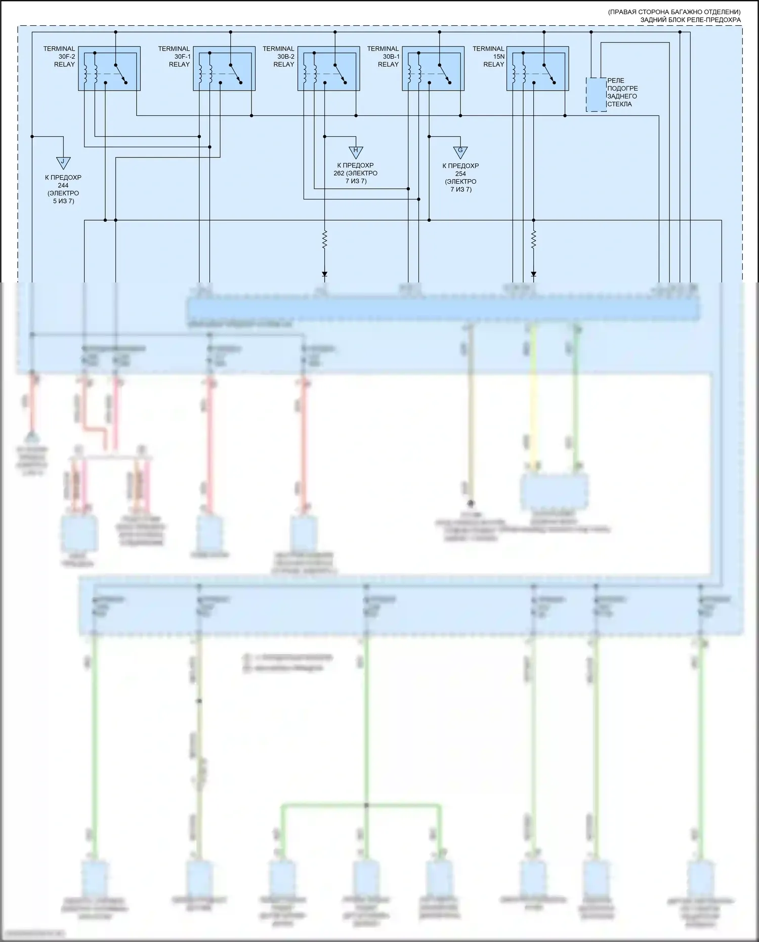 M2 BMW G87 (2022-2024): Электросхема блока предохранителей реле (6 из 7) 