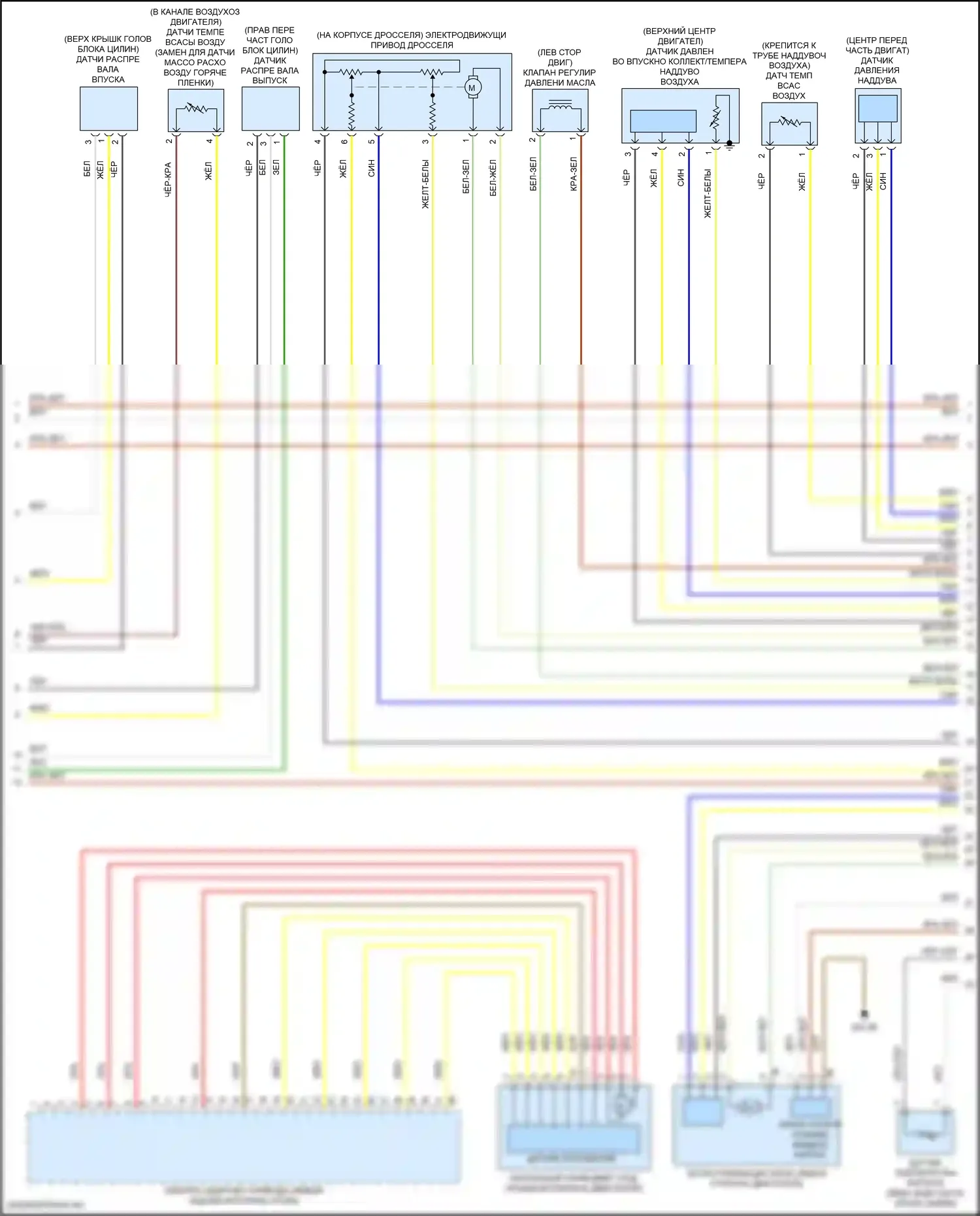 M2 BMW G87 (2022-2024): Электросхема двигателя 3,0л турбо (2 из 6) 