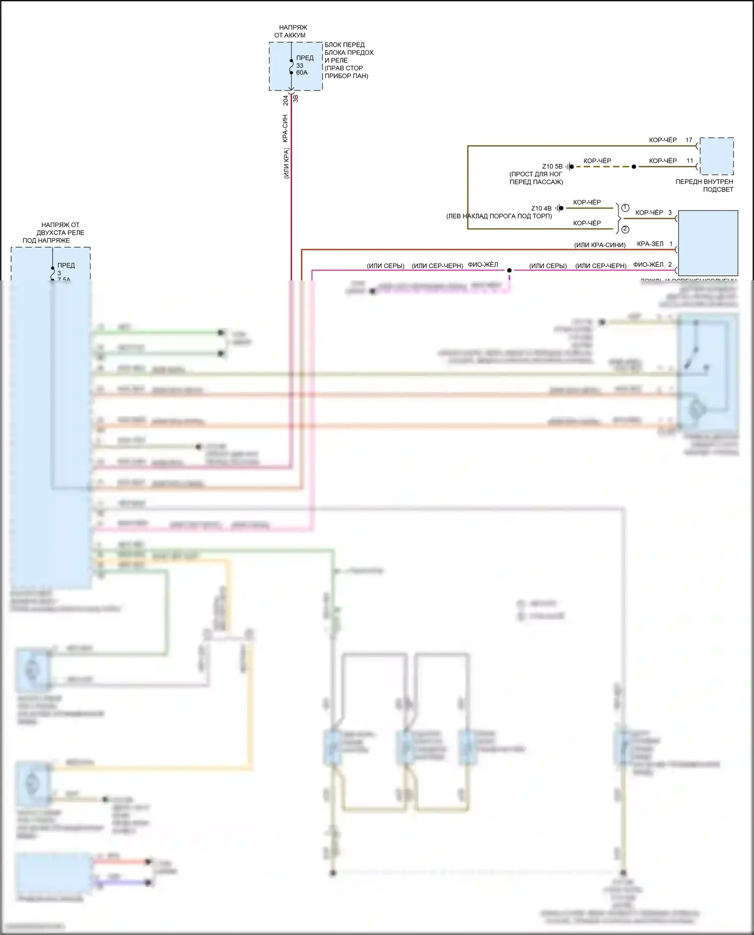 M2 BMW G87 (2022-2024): Дворники и омыватели электросхема 