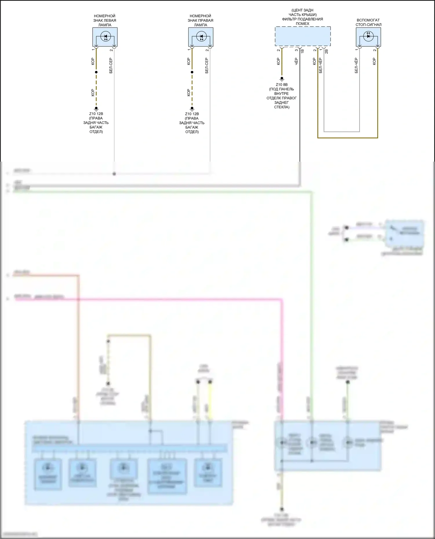 M2 BMW G87 (2022-2024): Электросхема фар и фонарей (3 из 3) 
