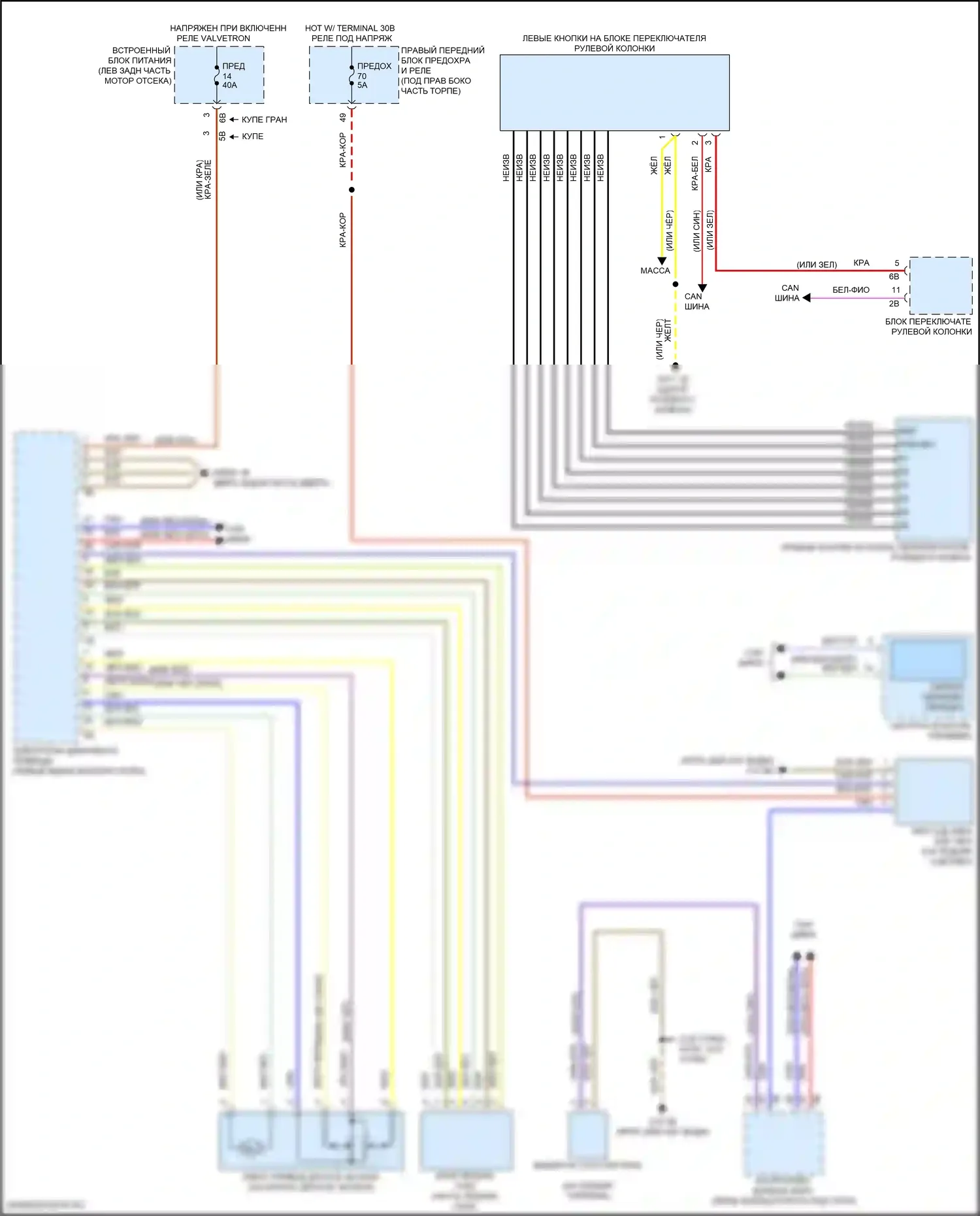 M2 BMW G87 (2022-2024): Электросхема круиз-контроля 