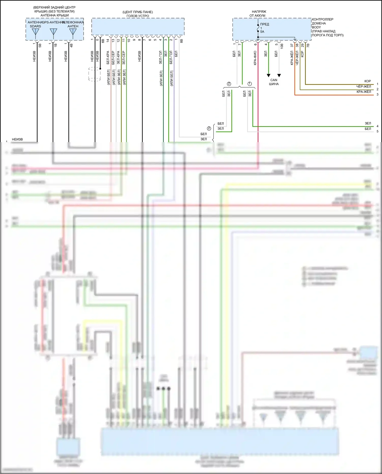 M2 BMW G87 (2022-2024): Магнитола электросхема, базовая (2 из 6) 