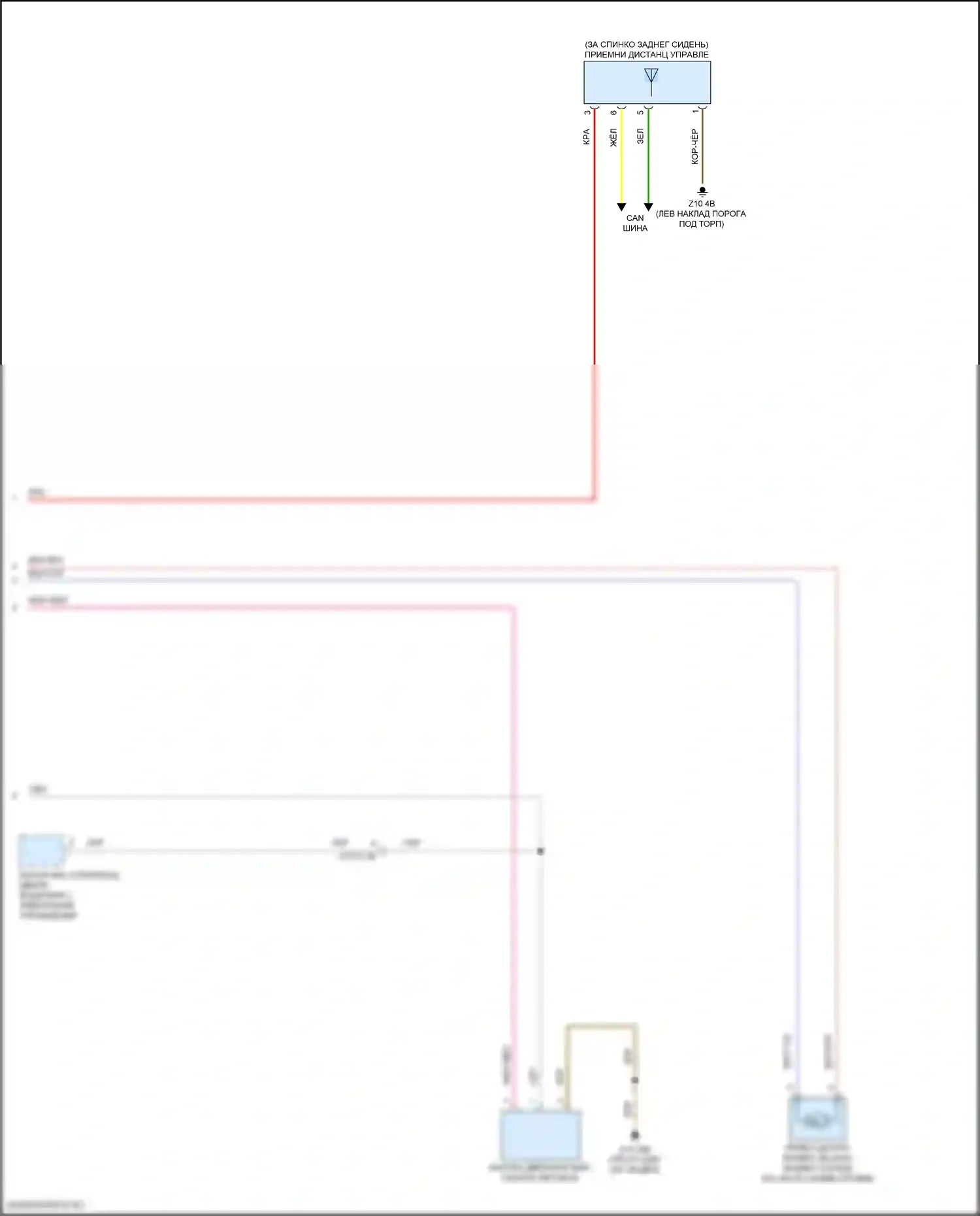 M2 BMW G87 (2022-2024): Электросхема сигнализации и центрального запирания (3 из 3) 