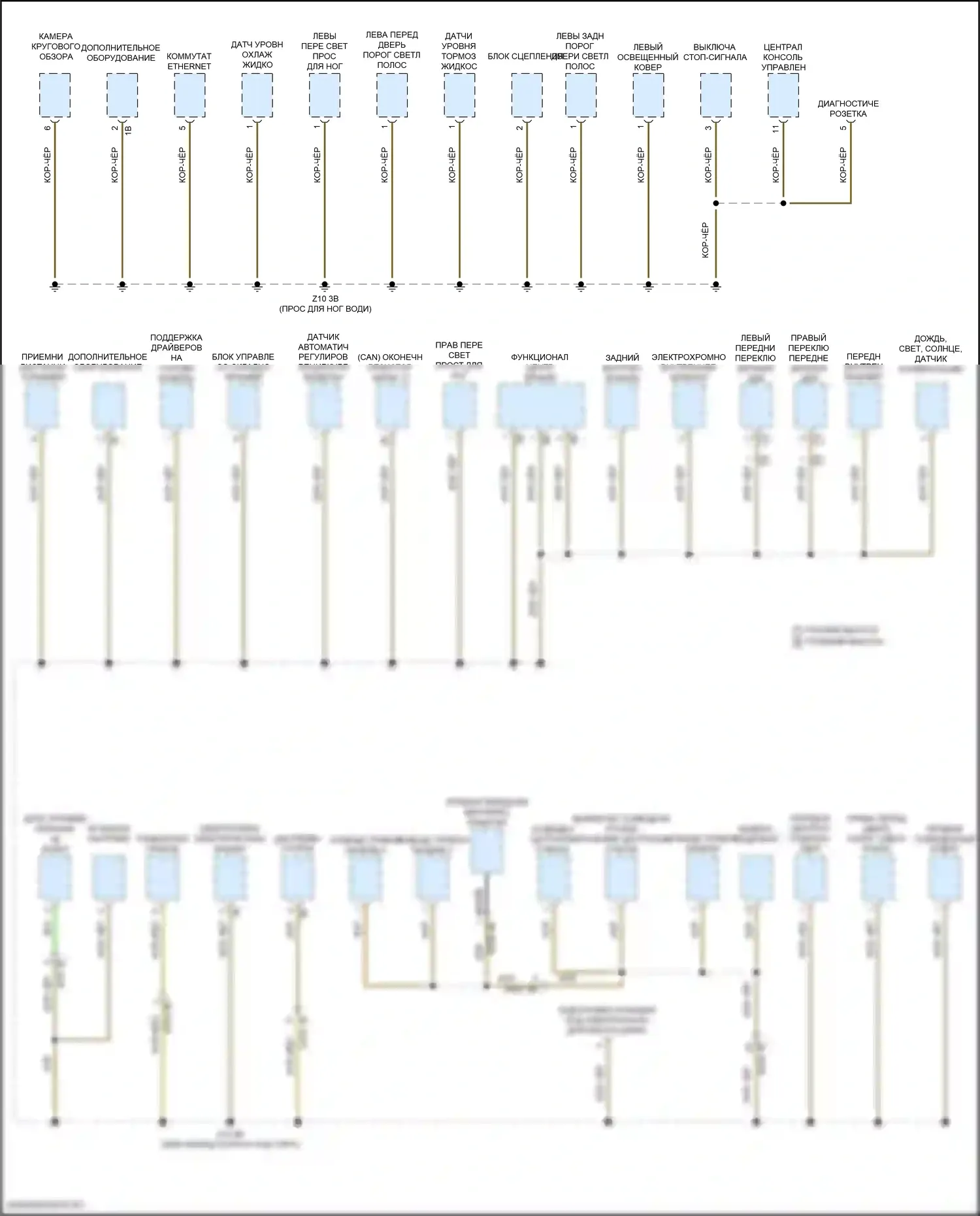 M2 BMW G87 (2022-2024): Электросхема точек подключения масс (5 из 5) 