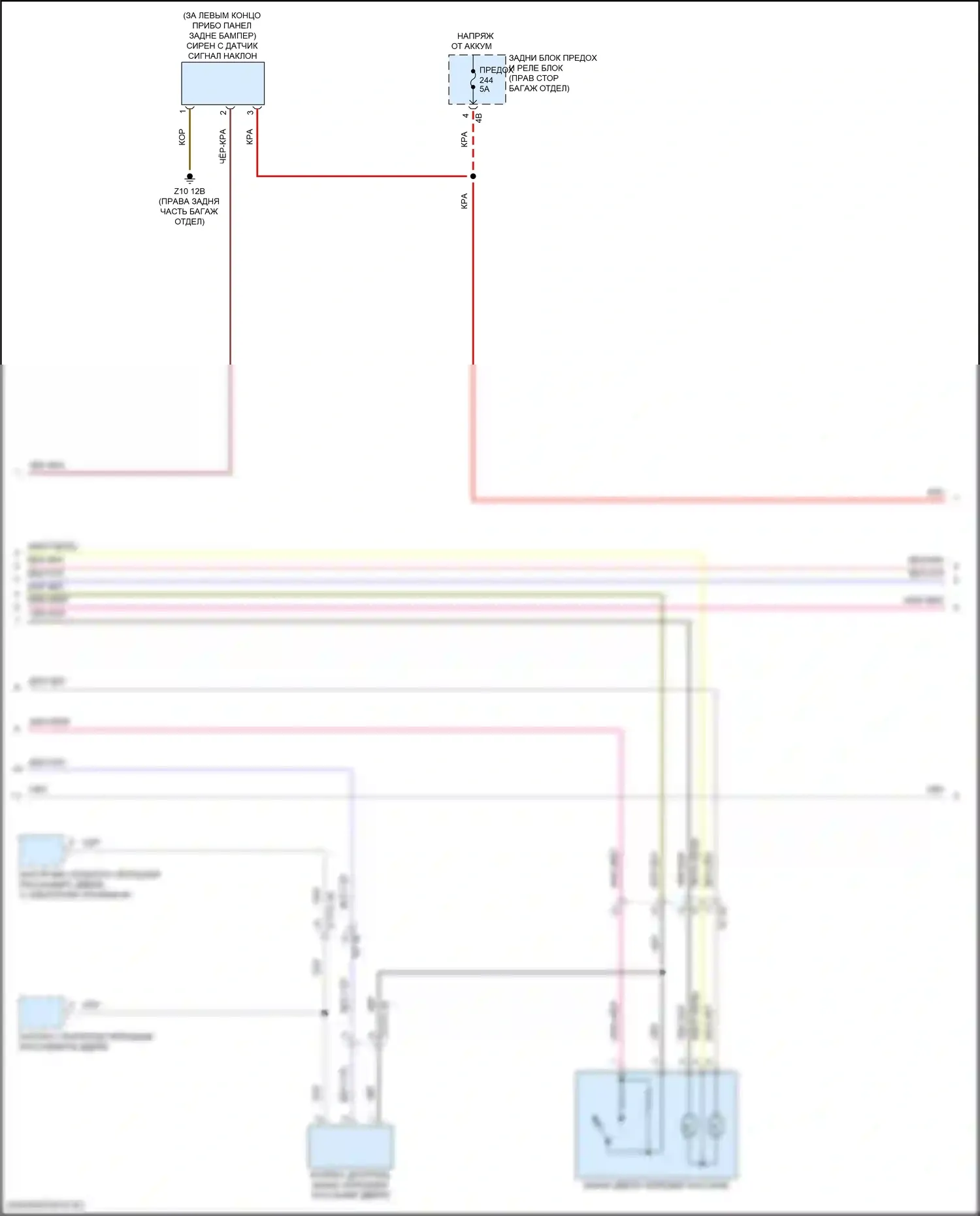M2 BMW G87 (2022-2024): Электросхема центрального замка (2 из 3) 