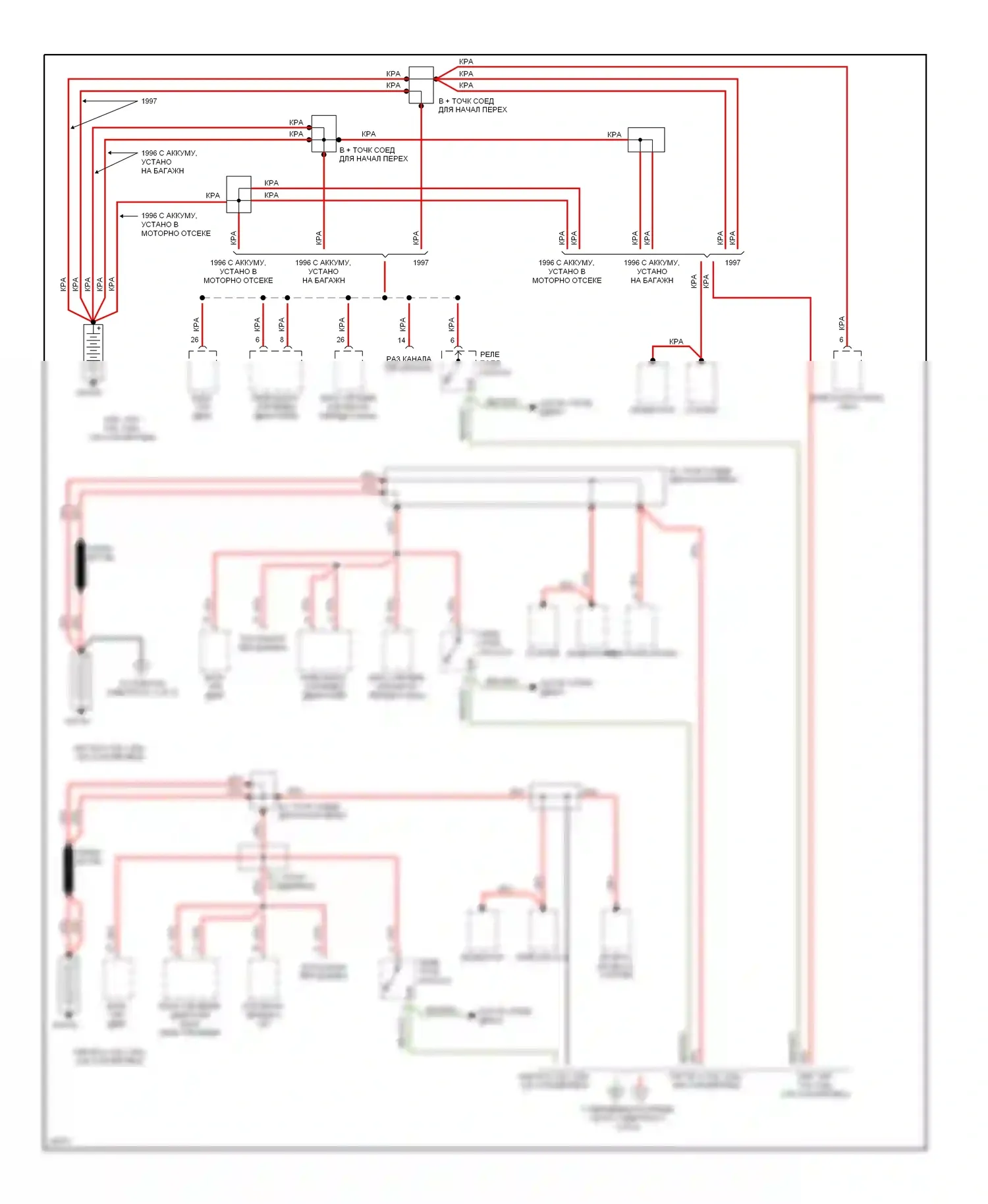 M3 BMW E36 (1992-1999): Электросхема блока предохранителей реле (1 из 5) 