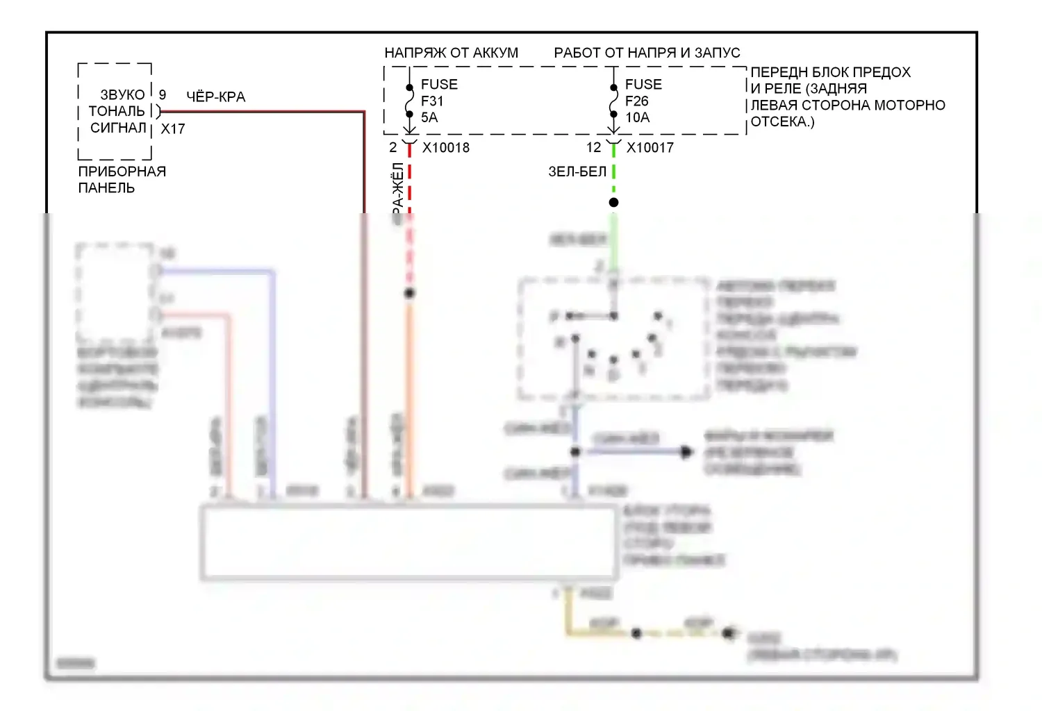 M3 BMW E36 (1992-1999): Электросхема помощников водителя 