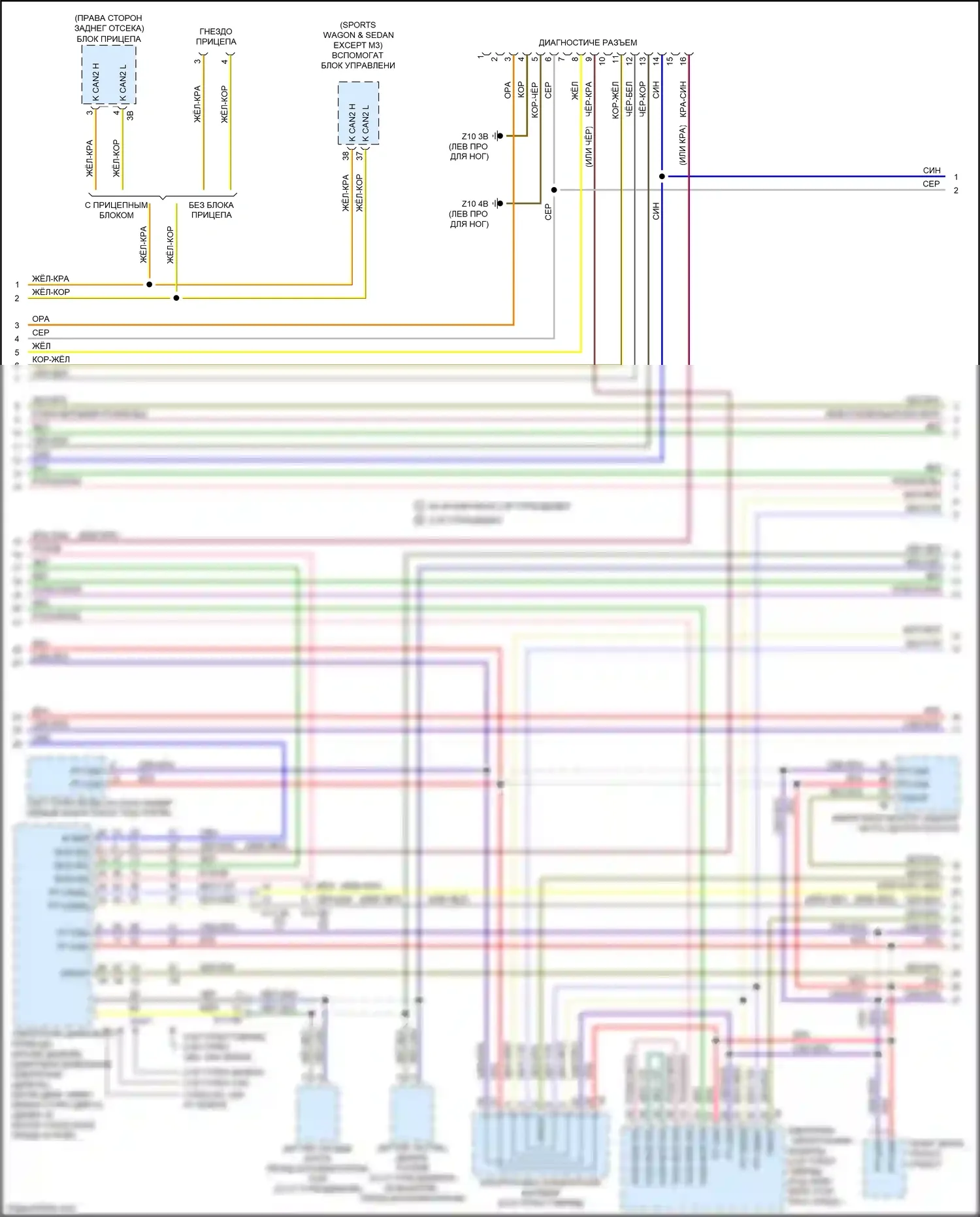 M3 BMW F80 (2014-2018): Can шина электросхема (4 из 5) 