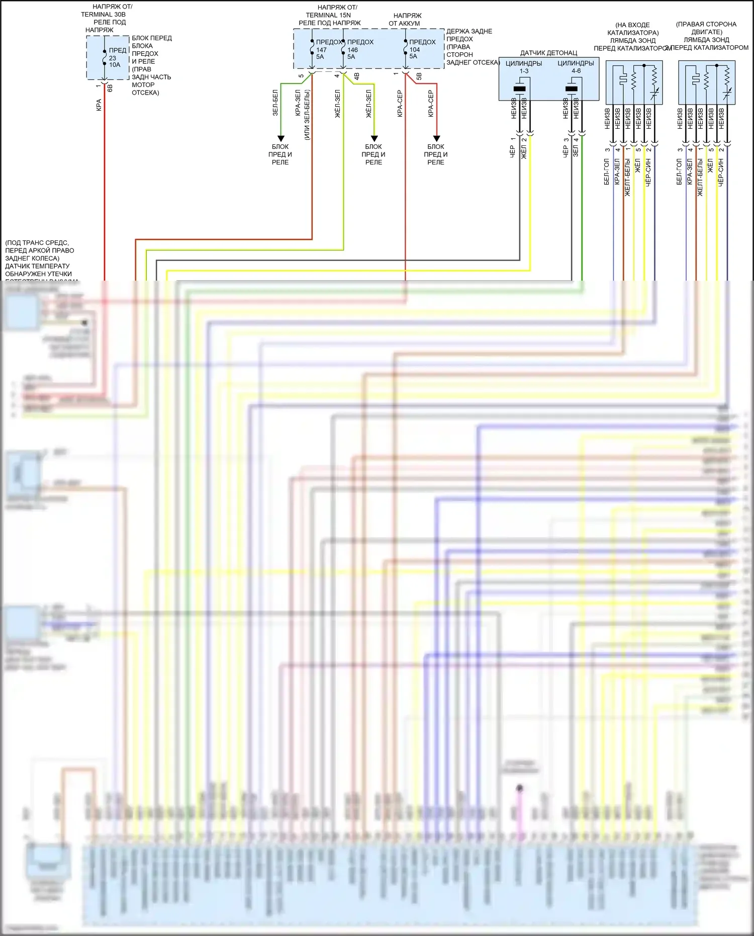 M3 BMW F80 (2014-2018): Электросхема двигателя 3,0л турбо (2 из 5) 