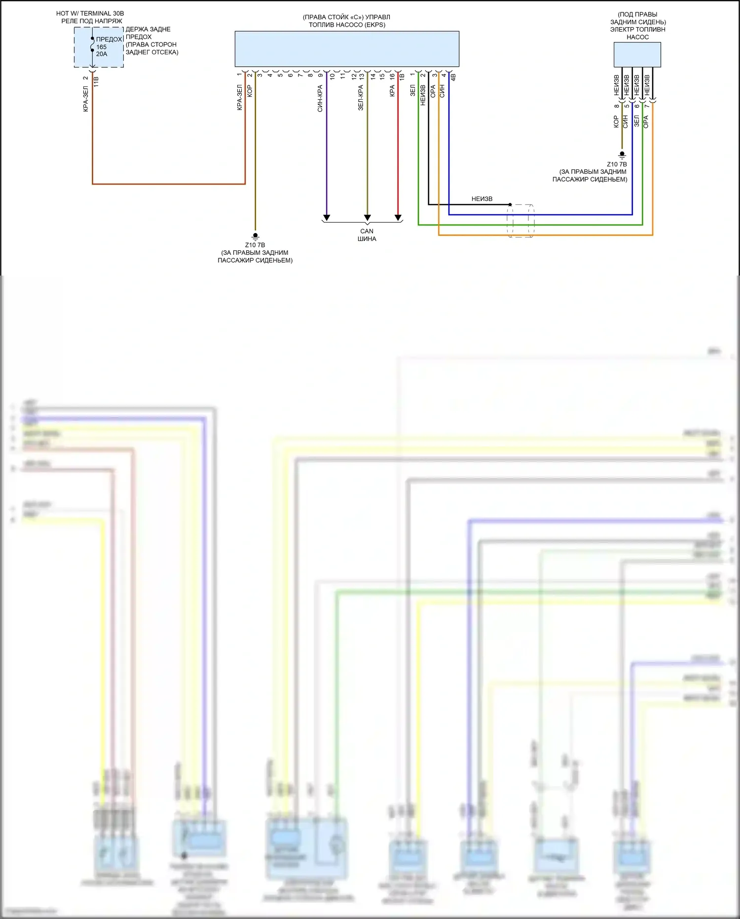 M3 BMW F80 (2014-2018): Электросхема двигателя 3,0л турбо (4 из 5) 