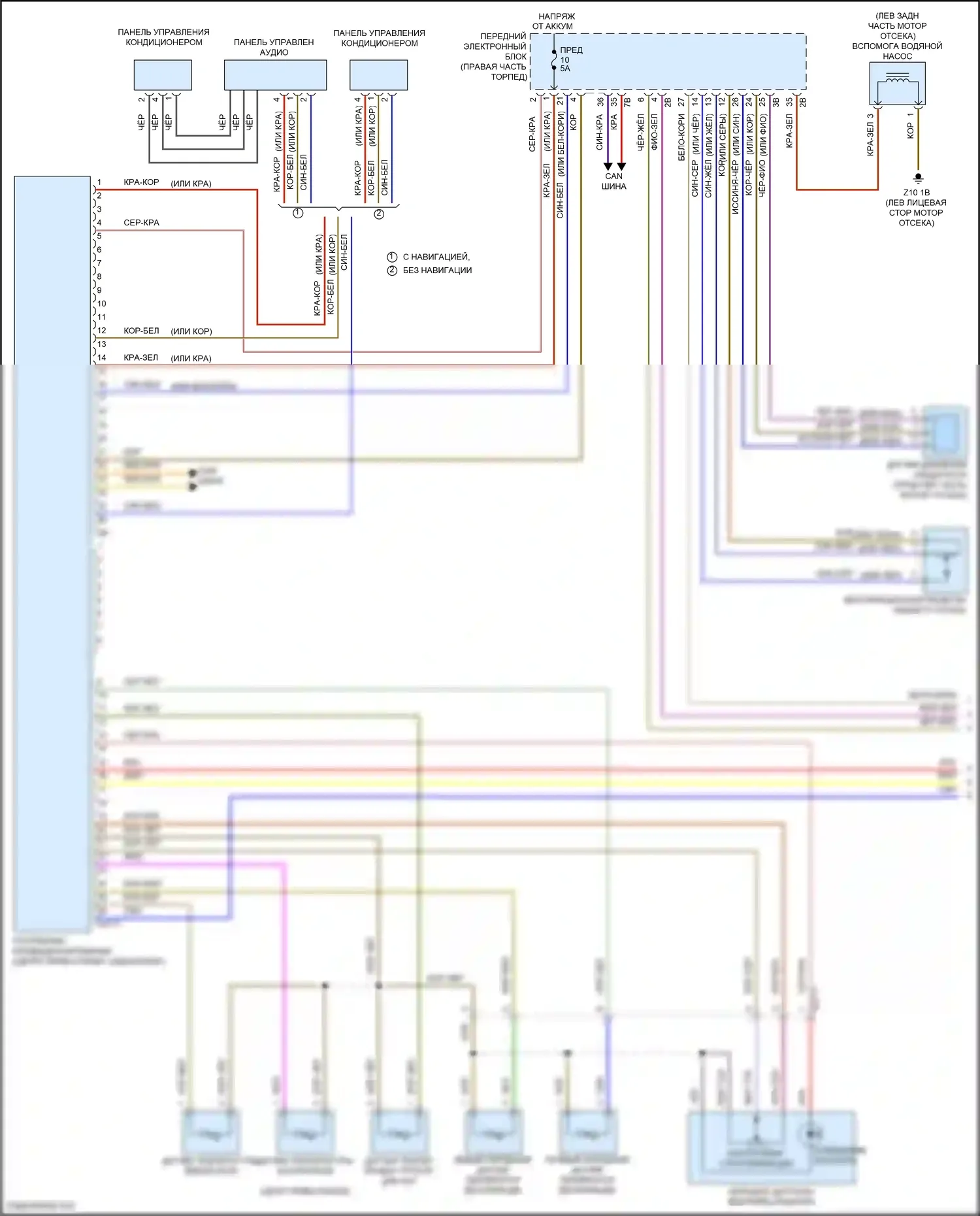 M3 BMW F80 (2014-2018): Электросхема климат контроля (1 из 3) 