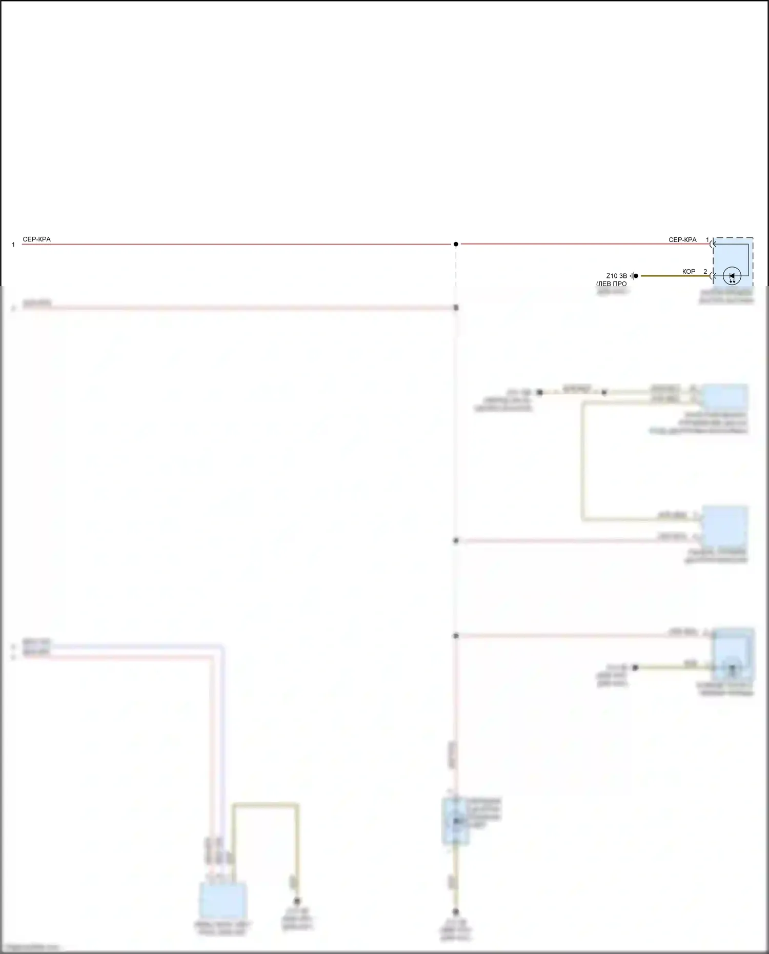 M3 BMW F80 (2014-2018): Электросхема подсветки приборной панели (2 из 2) 