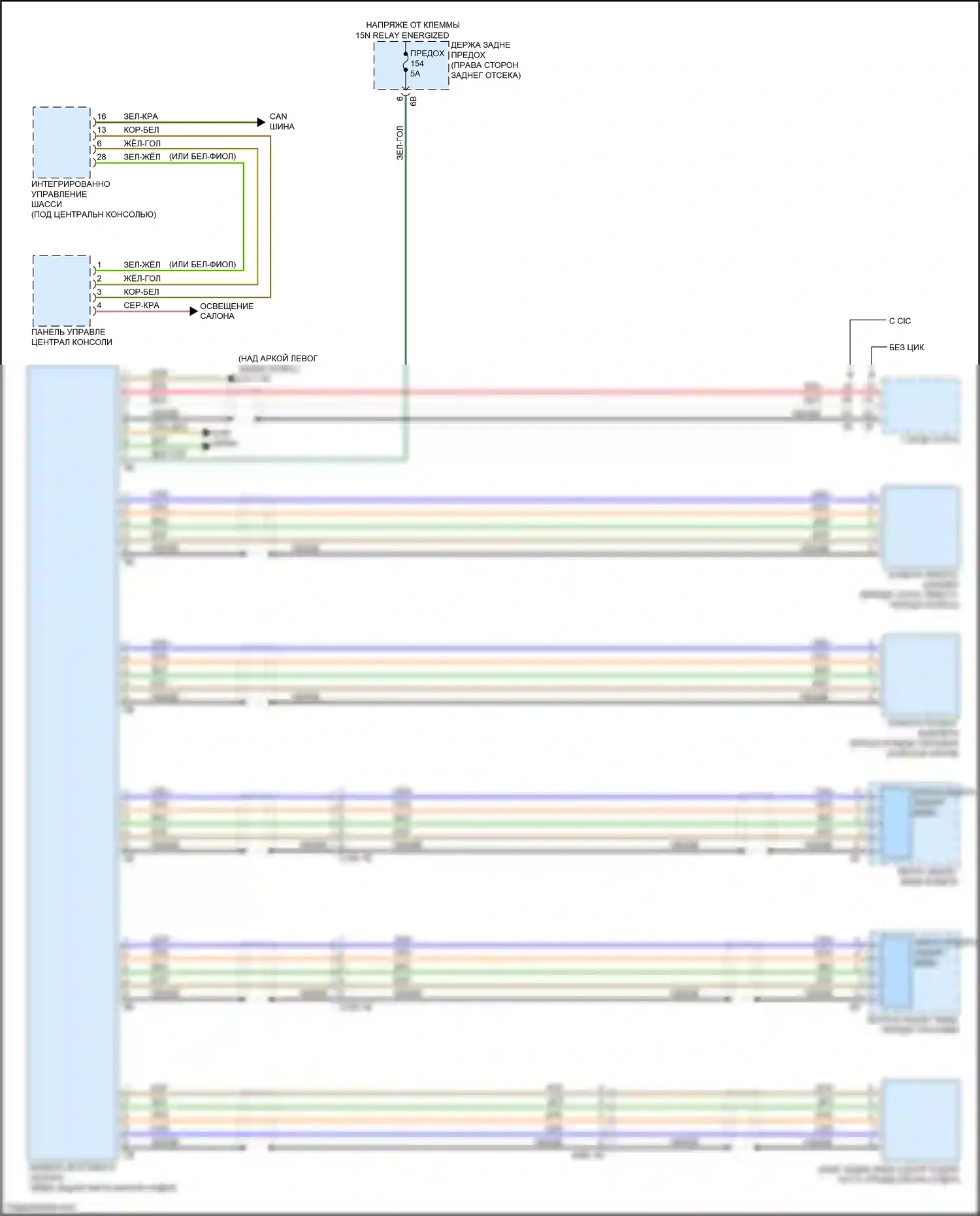 M3 BMW F80 (2014-2018): Электросхема камеры кругового обзора 