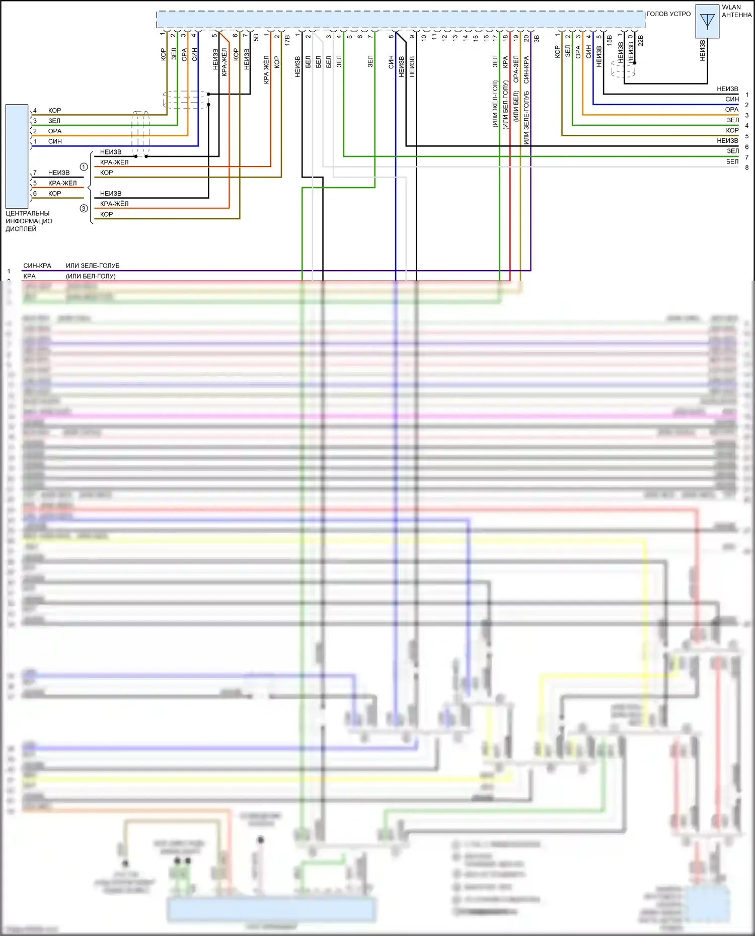 M3 BMW F80 (2014-2018): Электросхема навигации, без hifi магнитола и активного звукового оформления (5 из 6) 