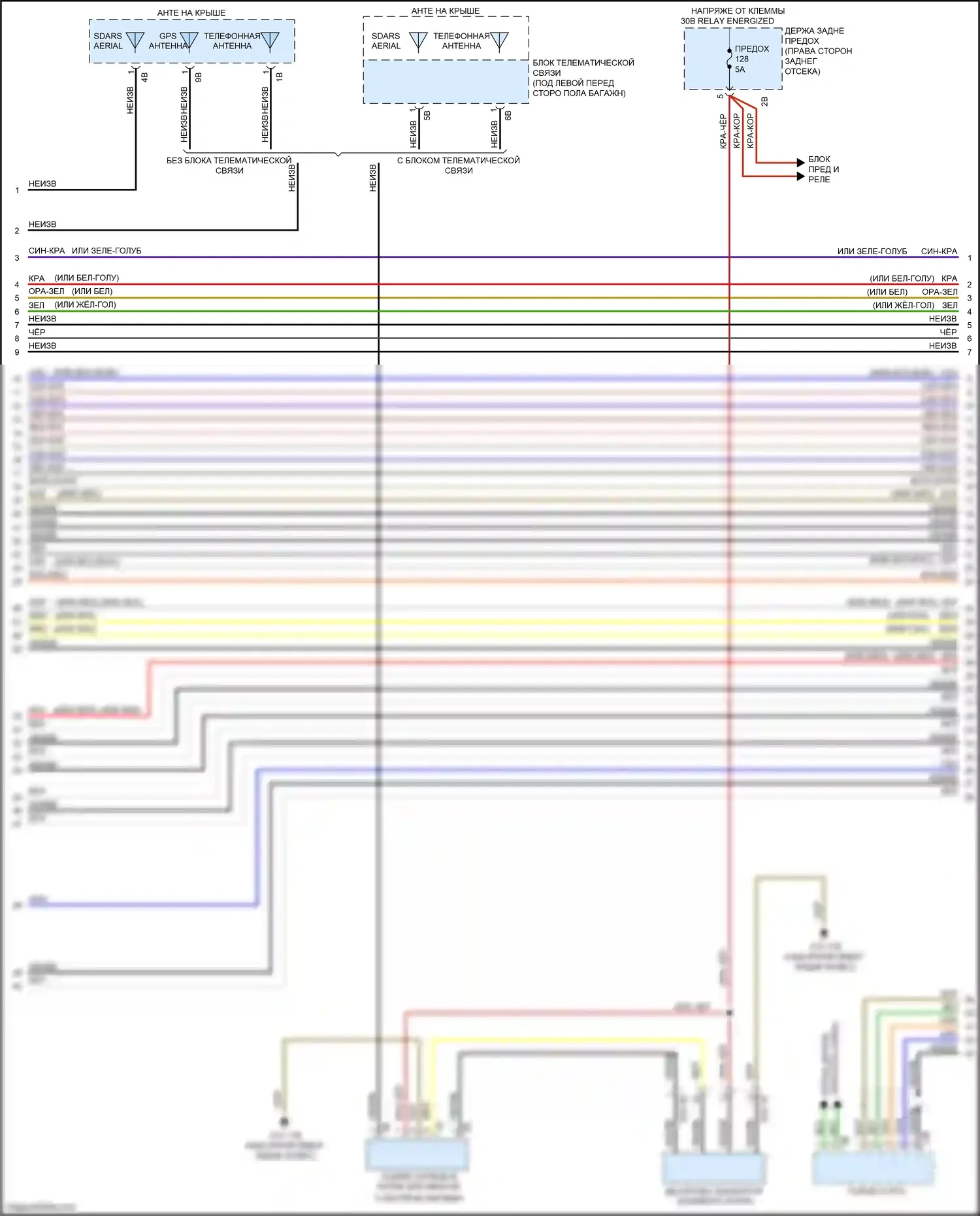 M3 BMW F80 (2014-2018): Электросхема навигации, без hifi магнитолы, с активным звуковым оформлением (2 из 6) 