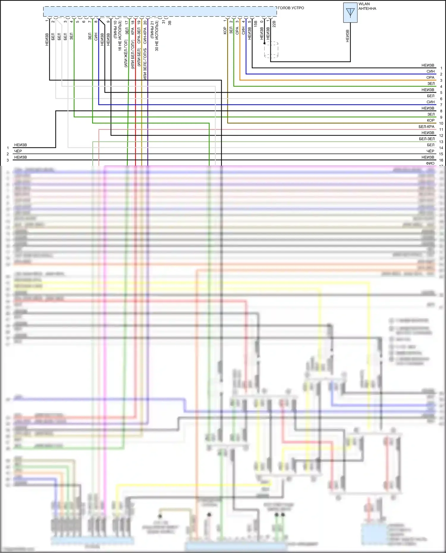 M3 BMW F80 (2014-2018): Электросхема навигации, с hifi магнитола и активное звуковое оформление (3 из 8) 