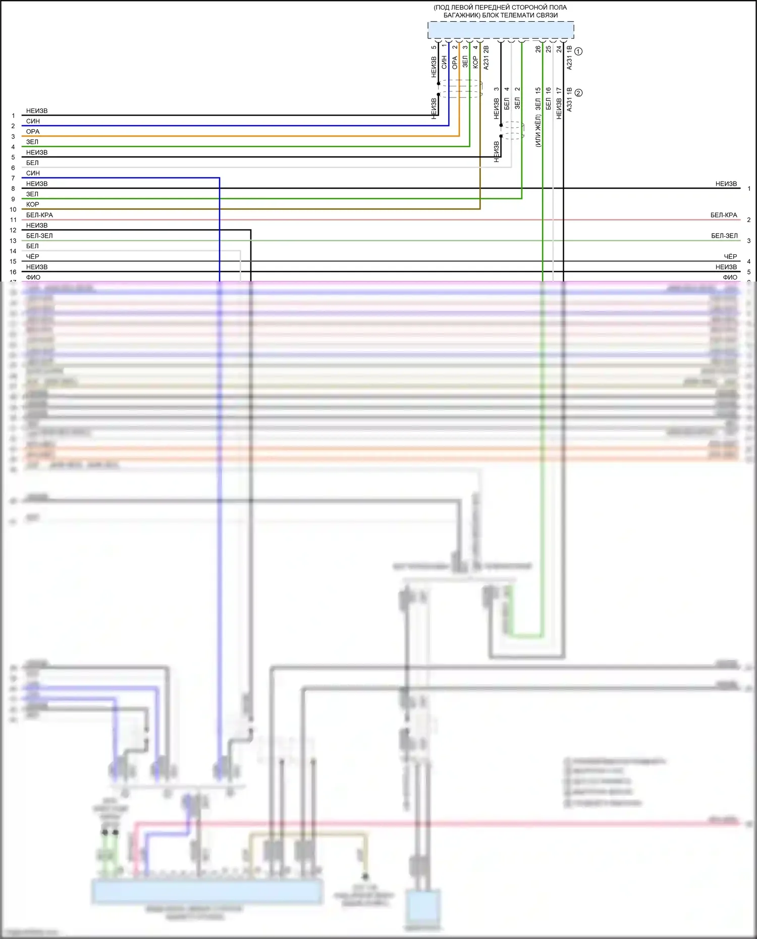 M3 BMW F80 (2014-2018): Электросхема навигации, с hifi магнитола и активное звуковое оформление (4 из 8) 