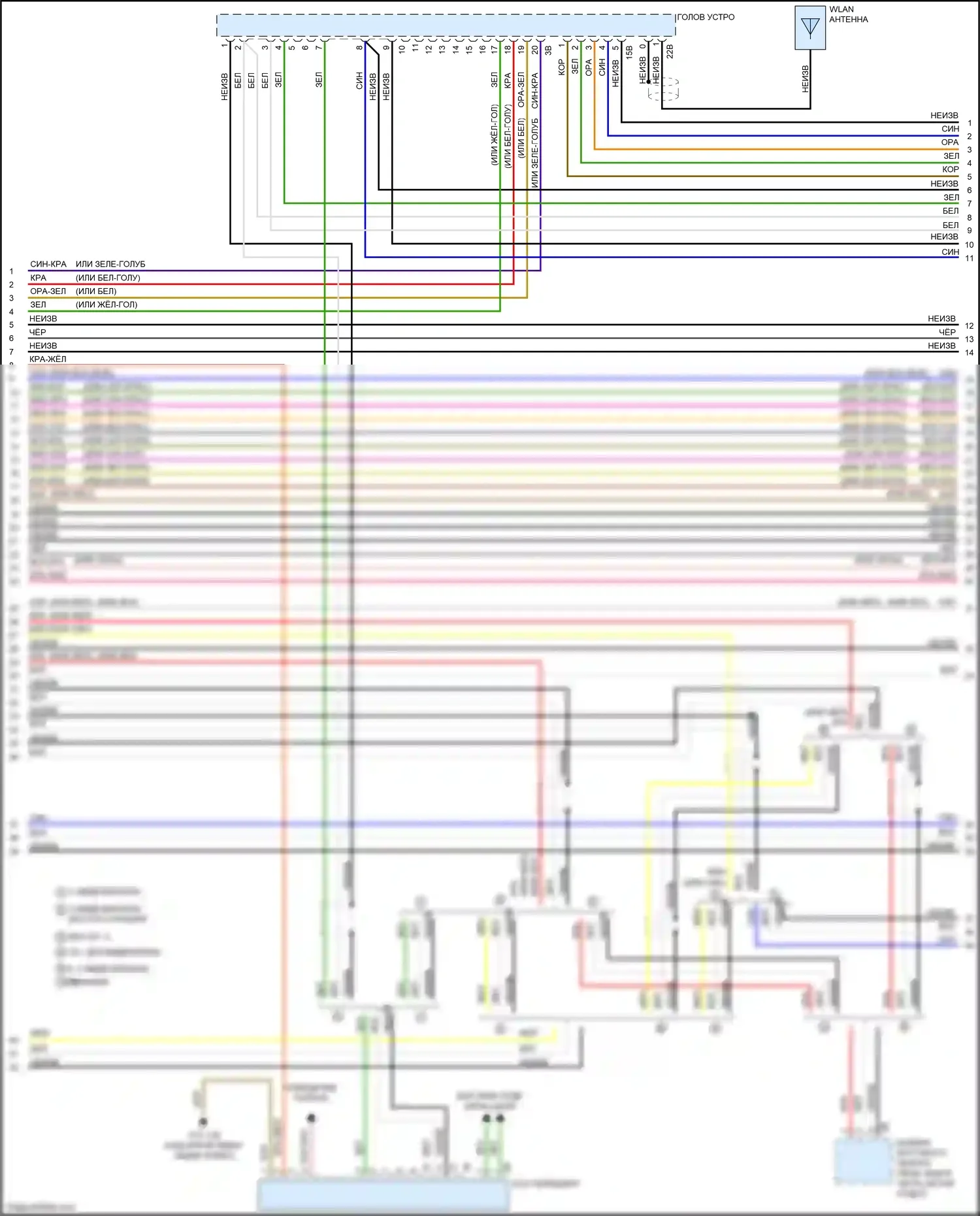 M3 BMW F80 (2014-2018): Электросхема навигации, с магнитолой hifi, без активного звукового оформления (4 из 7) 