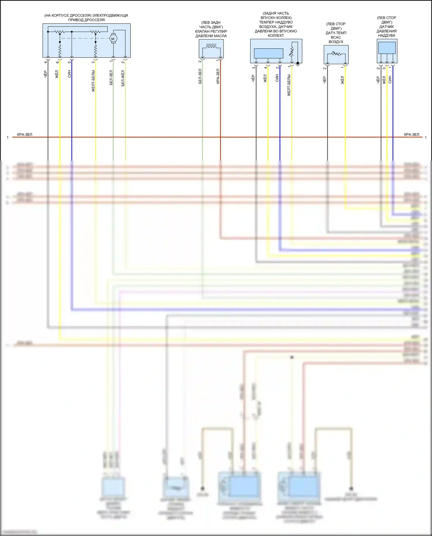 M3 BMW G80 (2020-2024): Электросхема двигателя 3,0л турбо (3 из 7) 