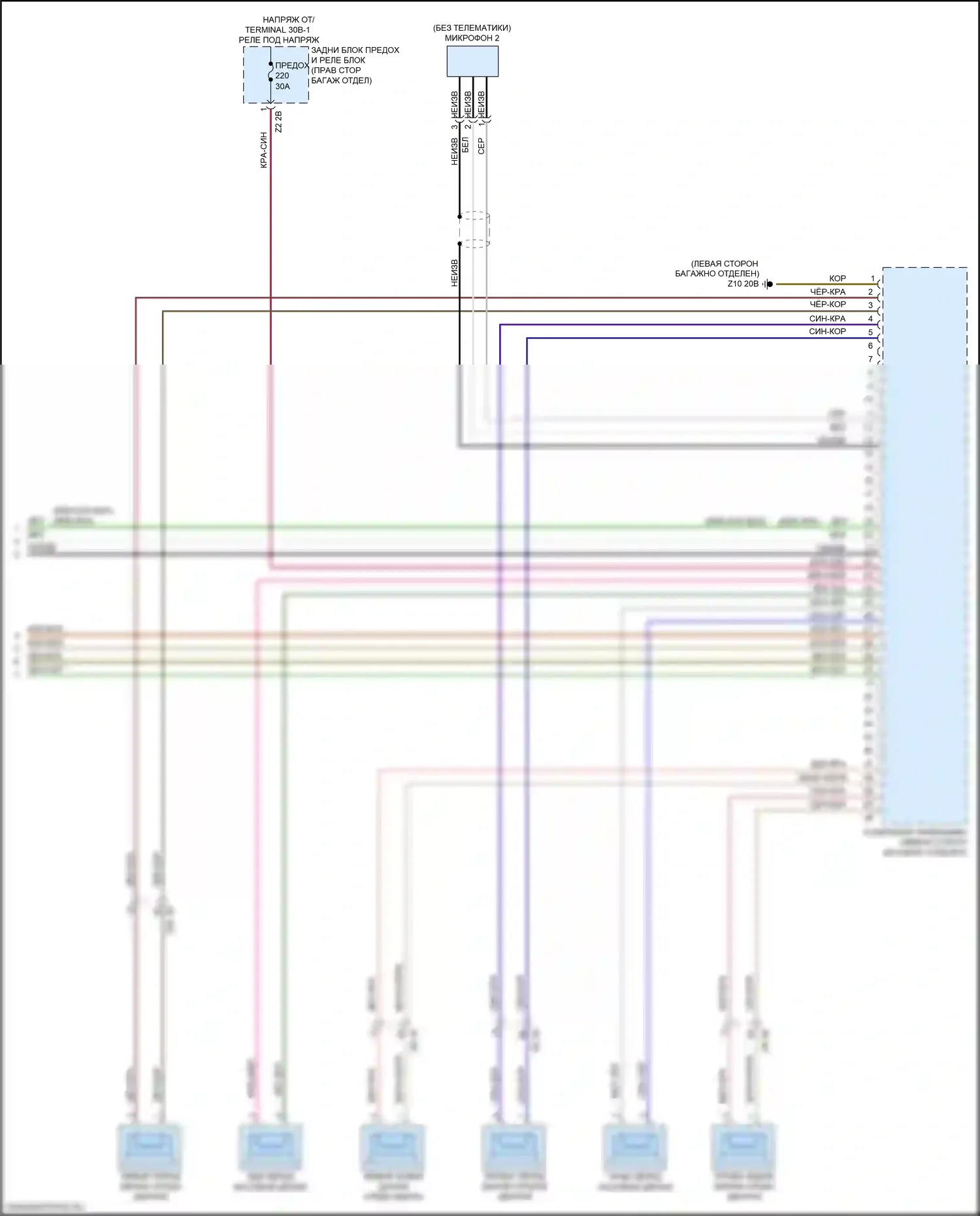 M3 BMW G80 (2020-2024): Электросхема аудио приемника, базовая (6 из 6) 