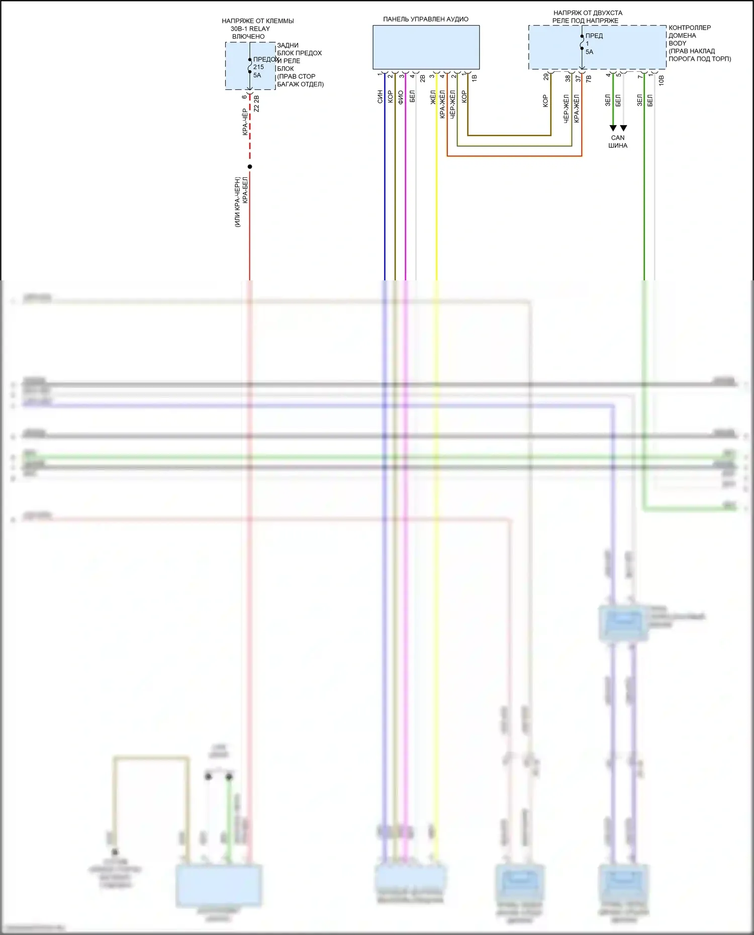 M3 BMW G80 (2020-2024): Электросхема навигации, базовая магнитола с активным звуковым оформлением (3 из 5) 