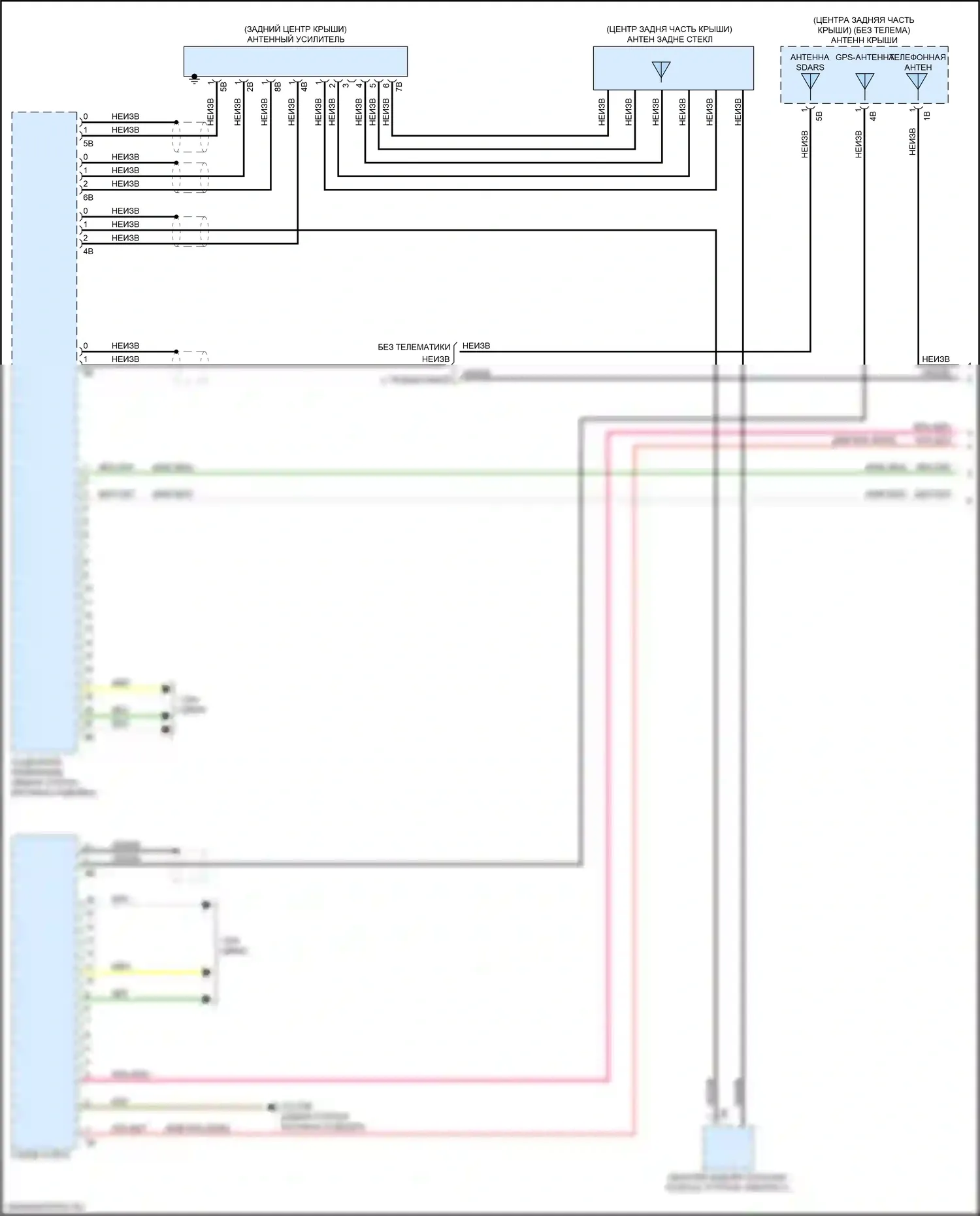 M3 BMW G80 (2020-2024): Электросхема навигации, базовой с аудиоблоком приемника (1 из 6) 