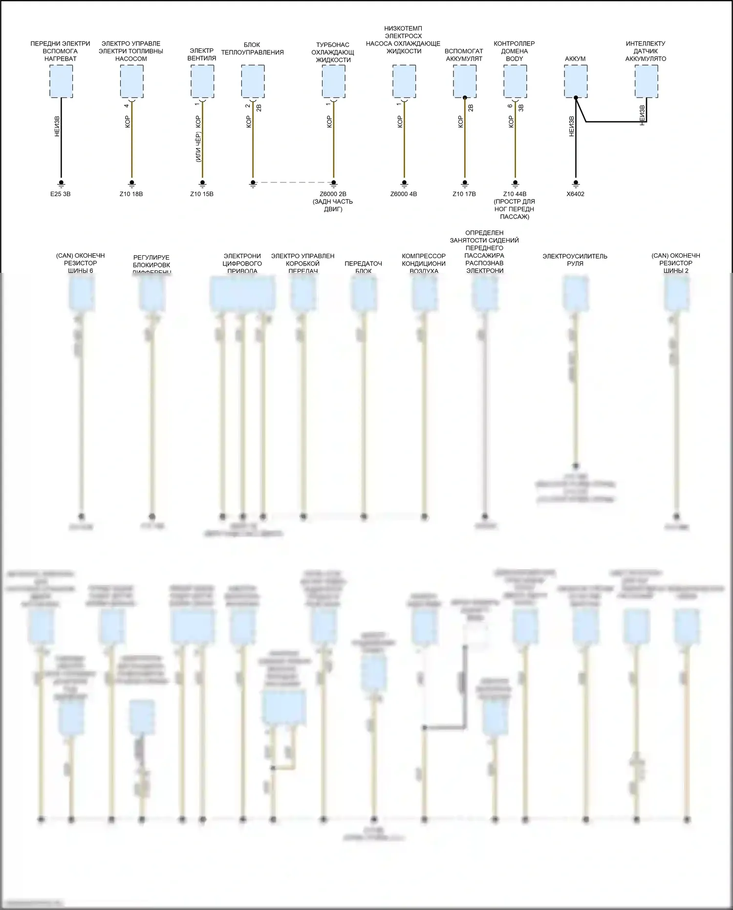 M3 BMW G80 (2020-2024): Электросхема распределения массы (7 из 7) 