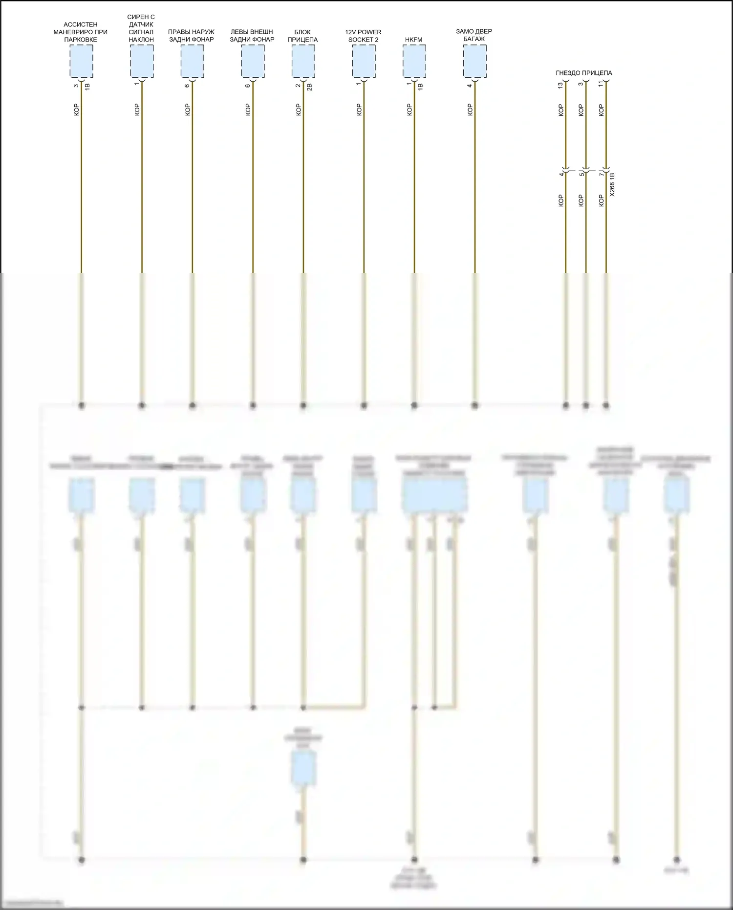 M3 BMW G80 (2020-2024): Электросхема разводки массы (1 из 7) 