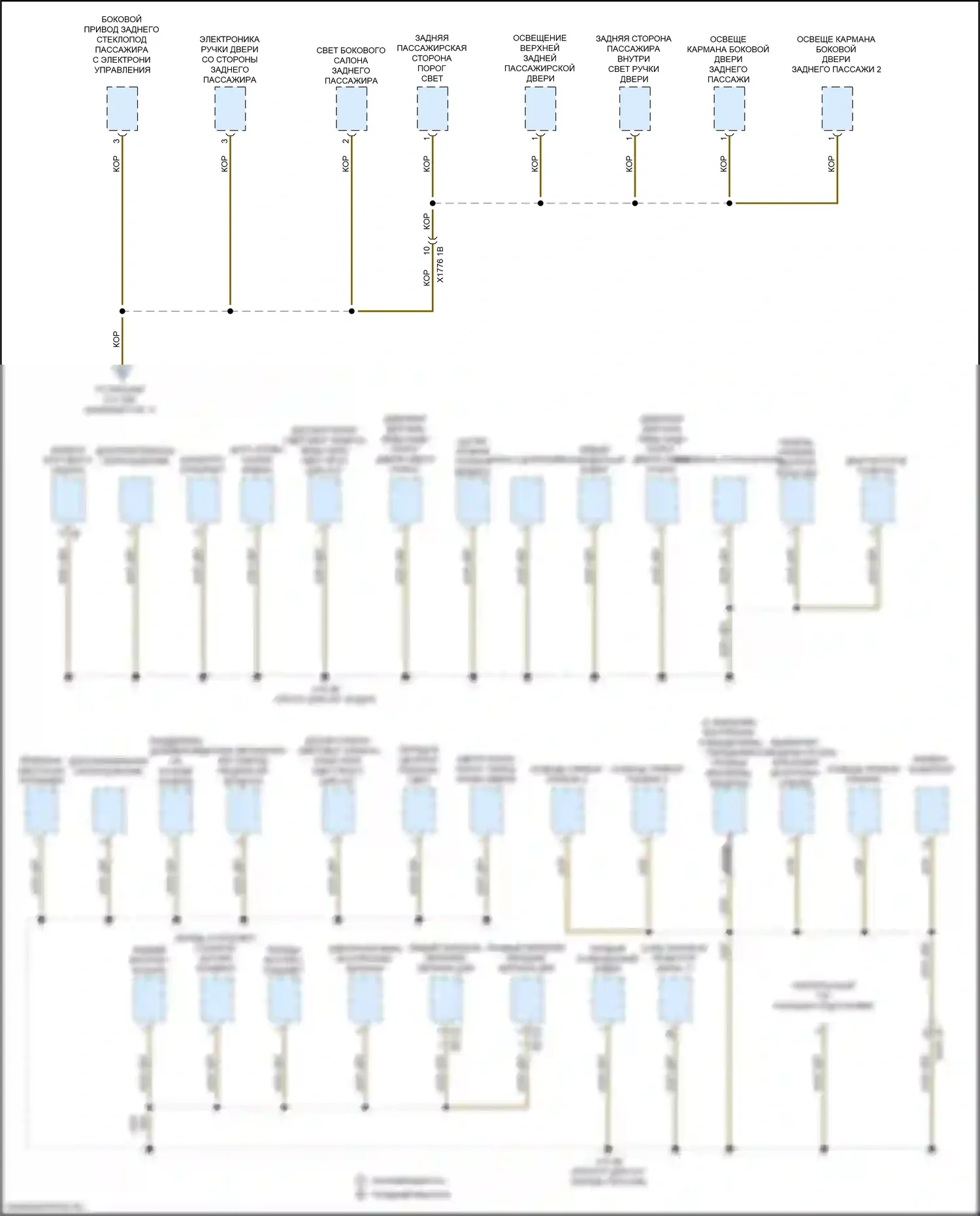 M3 BMW G80 (2020-2024): Электросхема разводки массы (6 из 7) 
