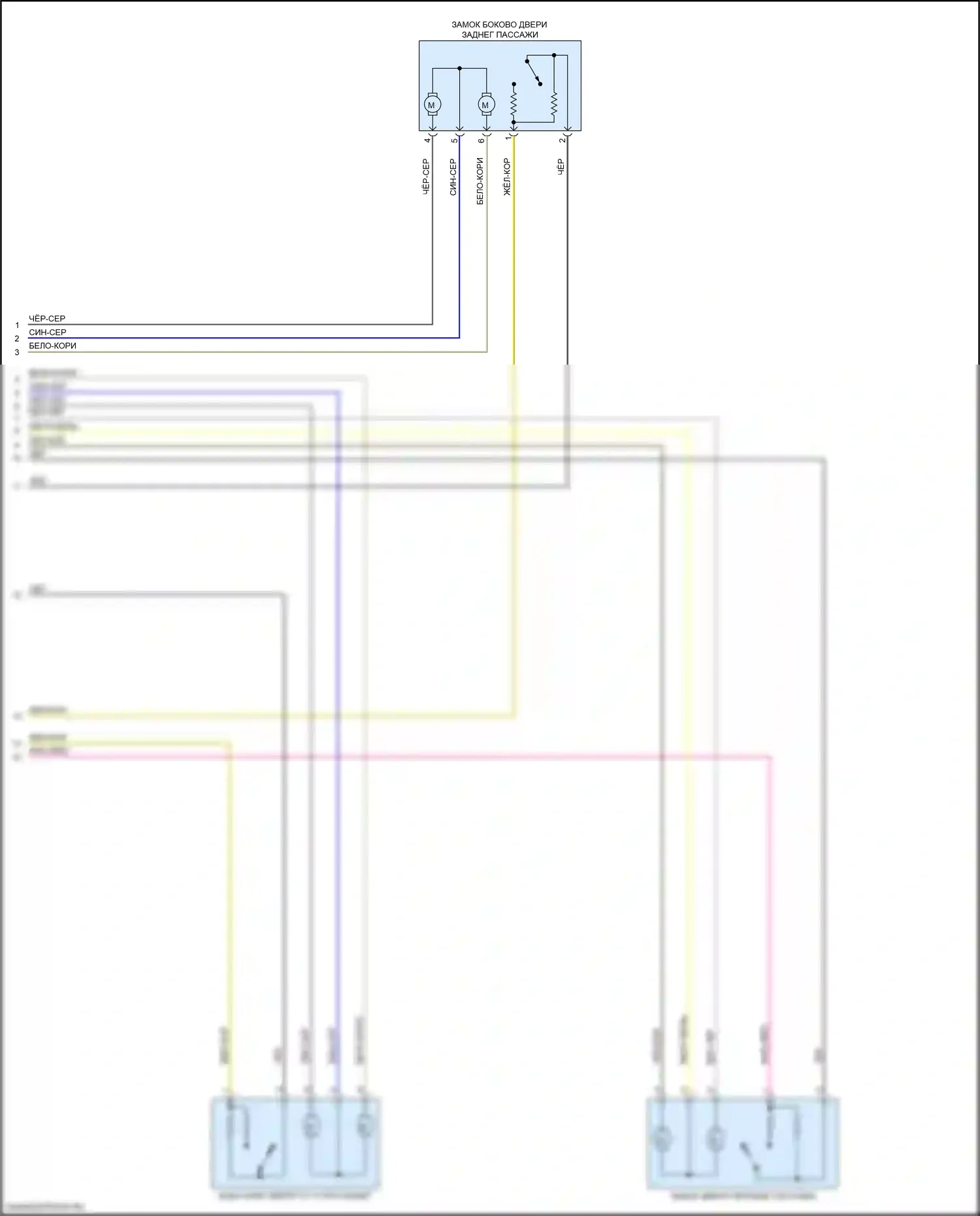 M3 BMW G80 (2020-2024): Электросхема центрального замка (3 из 3) 