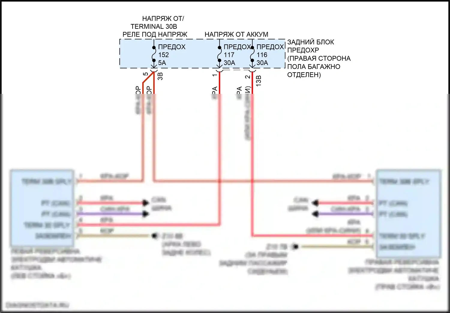 M4 BMW F82/F83 рестайлинг (2017-2020): Реверсивная электрическая электросхема катушки, купе 