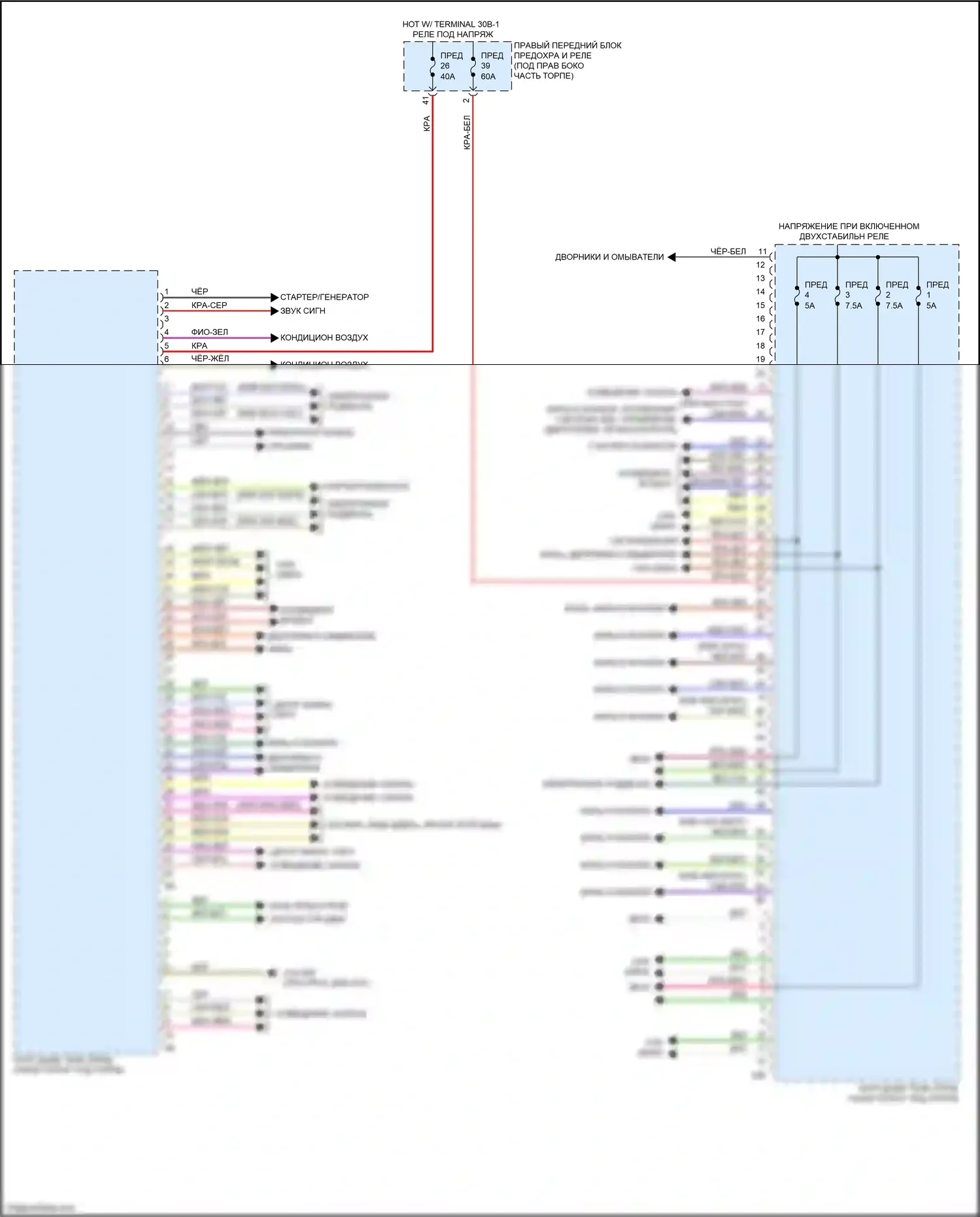 M4 BMW G82 (2020-2024): Электросхема блоков управления кузовом (1 из 3) 