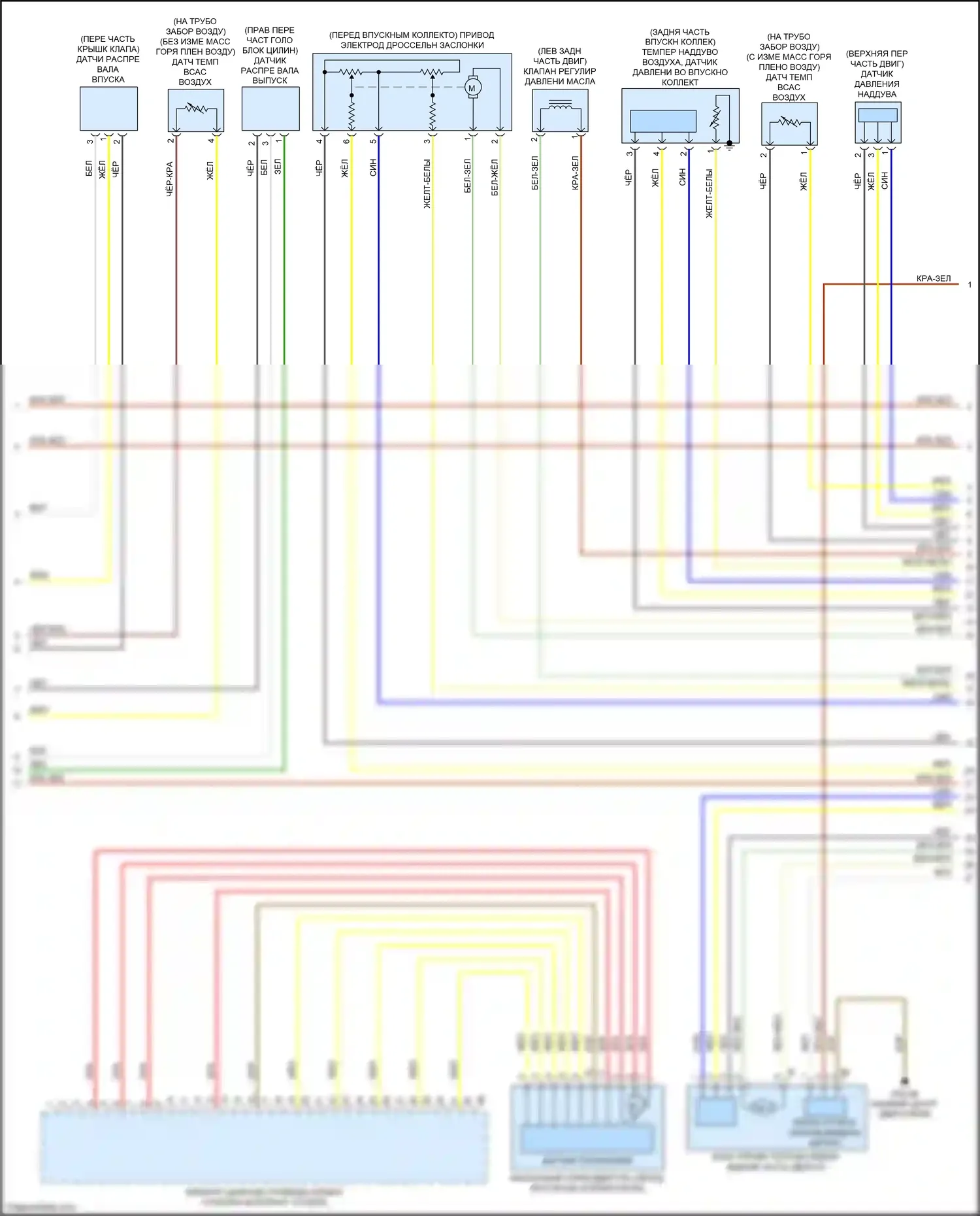 M4 BMW G82 (2020-2024): Электросхема двигателя 3.0l turbo hybrid (2 из 6) 