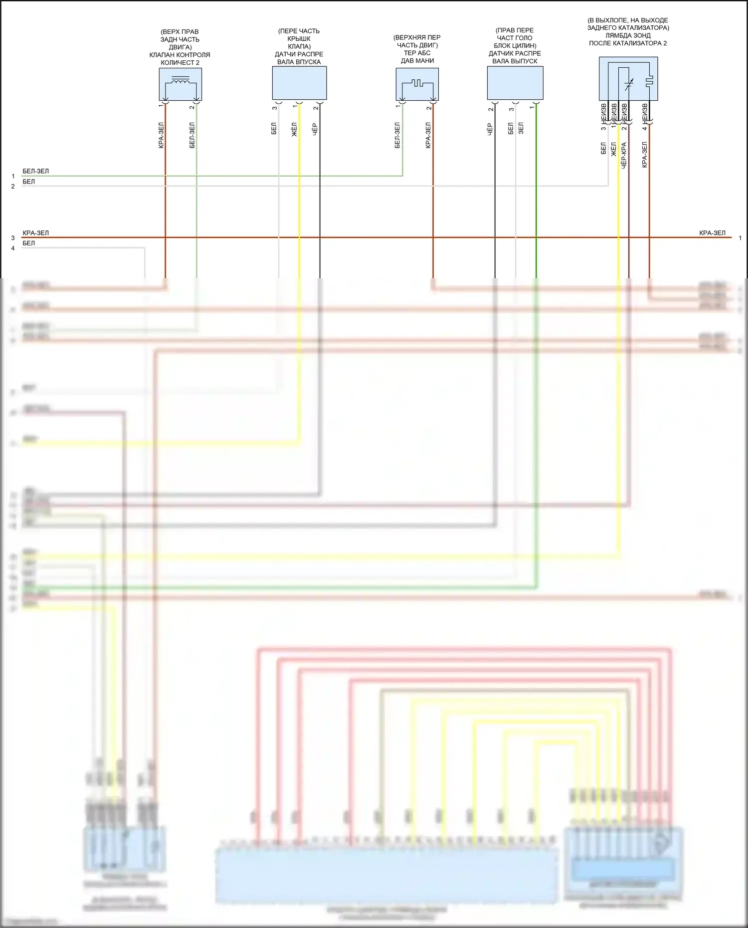 M4 BMW G82 (2020-2024): Электросхема двигателя 3,0л турбо (2 из 7) 