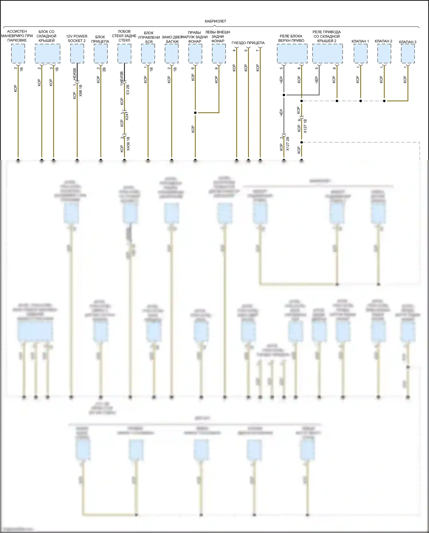 M4 BMW G82 (2020-2024): Электросхема разводки массы (1 из 7) 