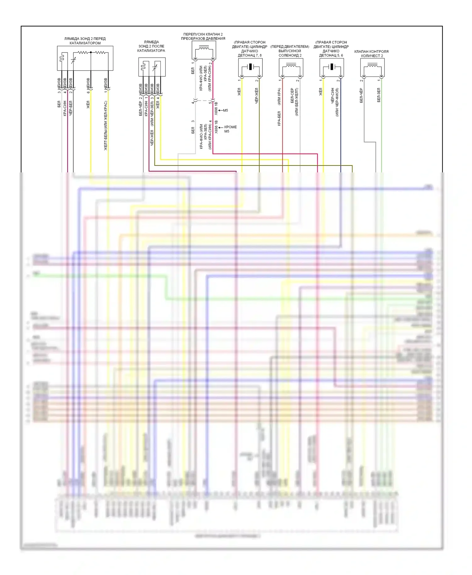 M5 BMW F10 рестайлинг (2013-2016): Электросхема двигателя 4,4л турбо (6 из 12) 