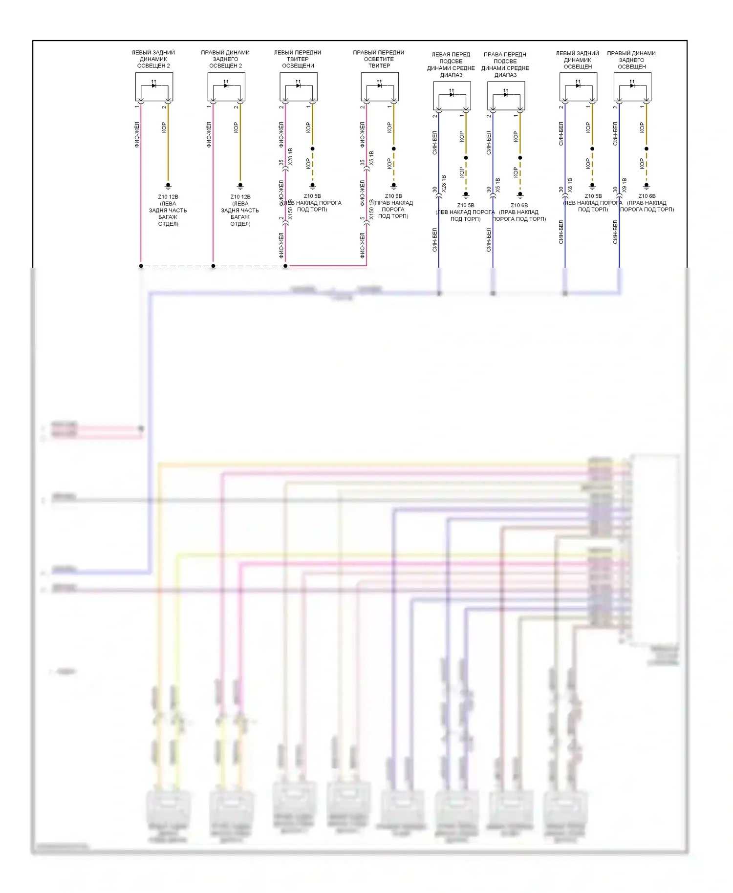 M5 BMW F10 рестайлинг (2013-2016): Топ hifi магнитолы электросхема, премиум (3 из 3) 