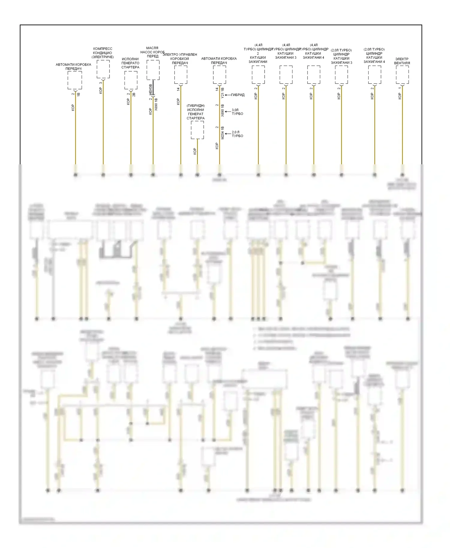 M5 BMW F10 рестайлинг (2013-2016): Электросхема разводки массы (5 из 6) 
